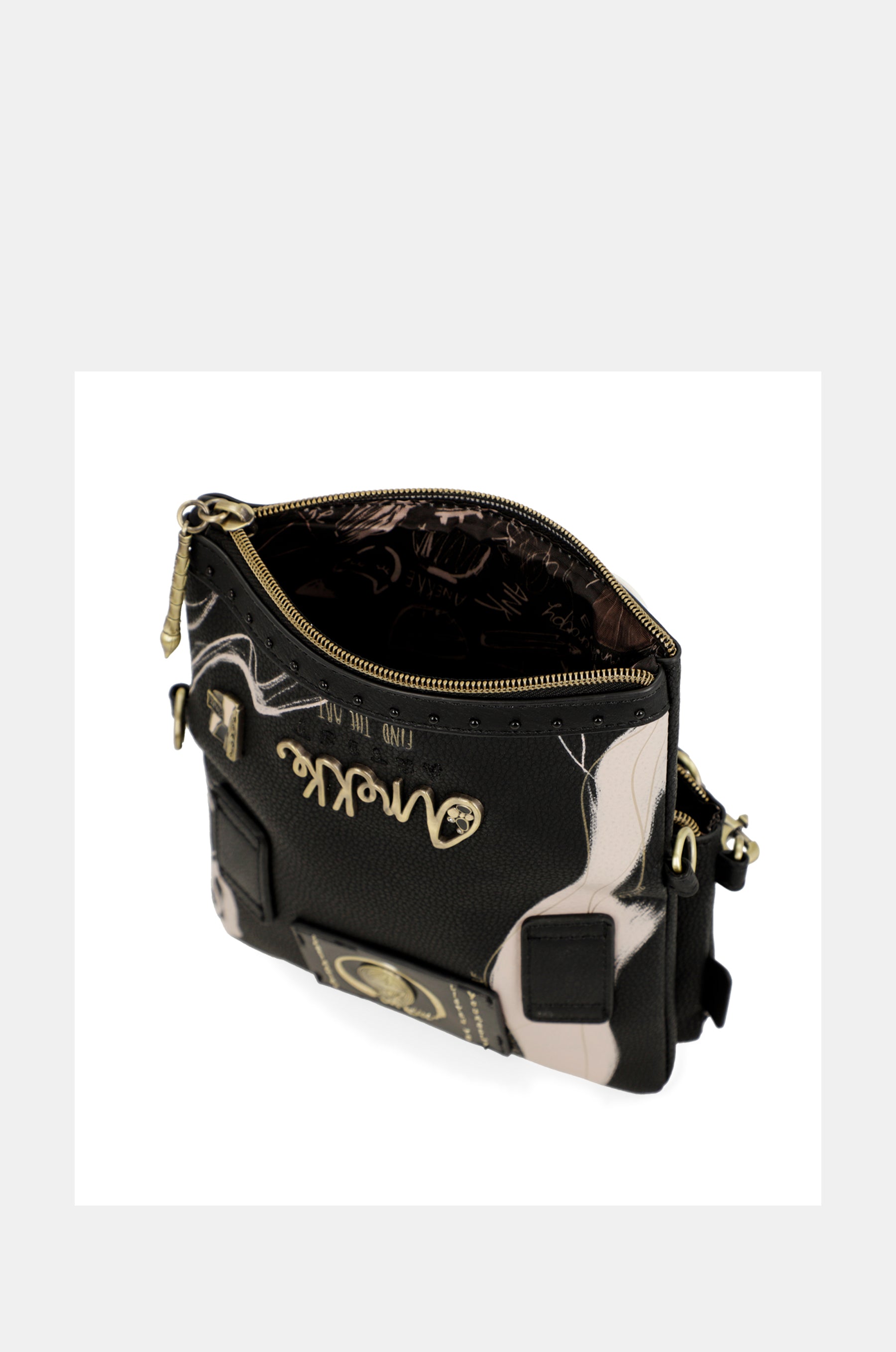 Nature Shodō small black messenger bag