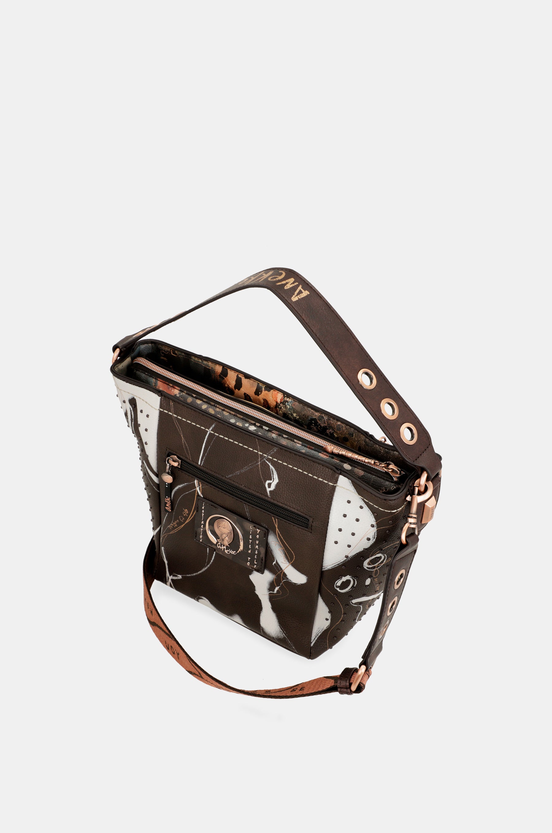 Nature Shodō medium brown handbag