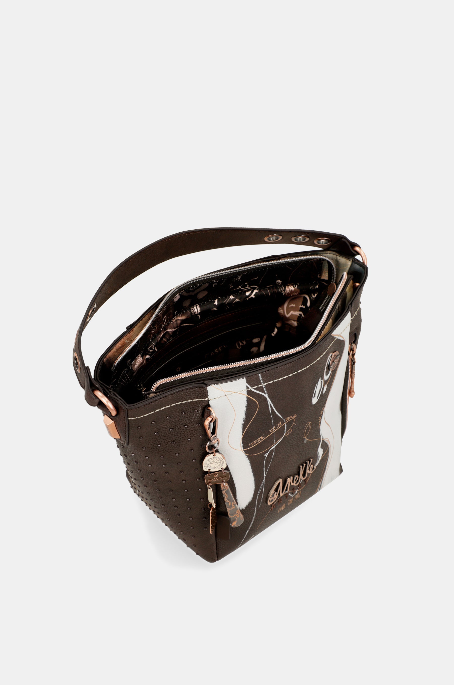 Nature Shodō medium brown handbag