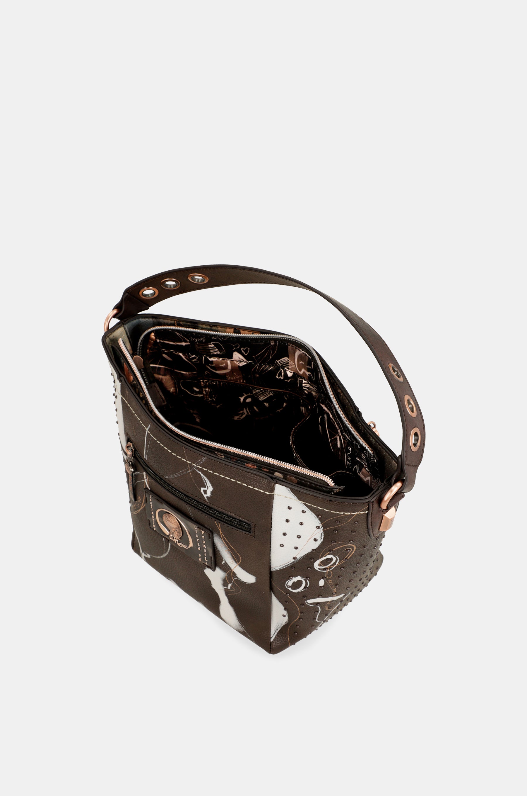 Nature Shodō medium brown handbag