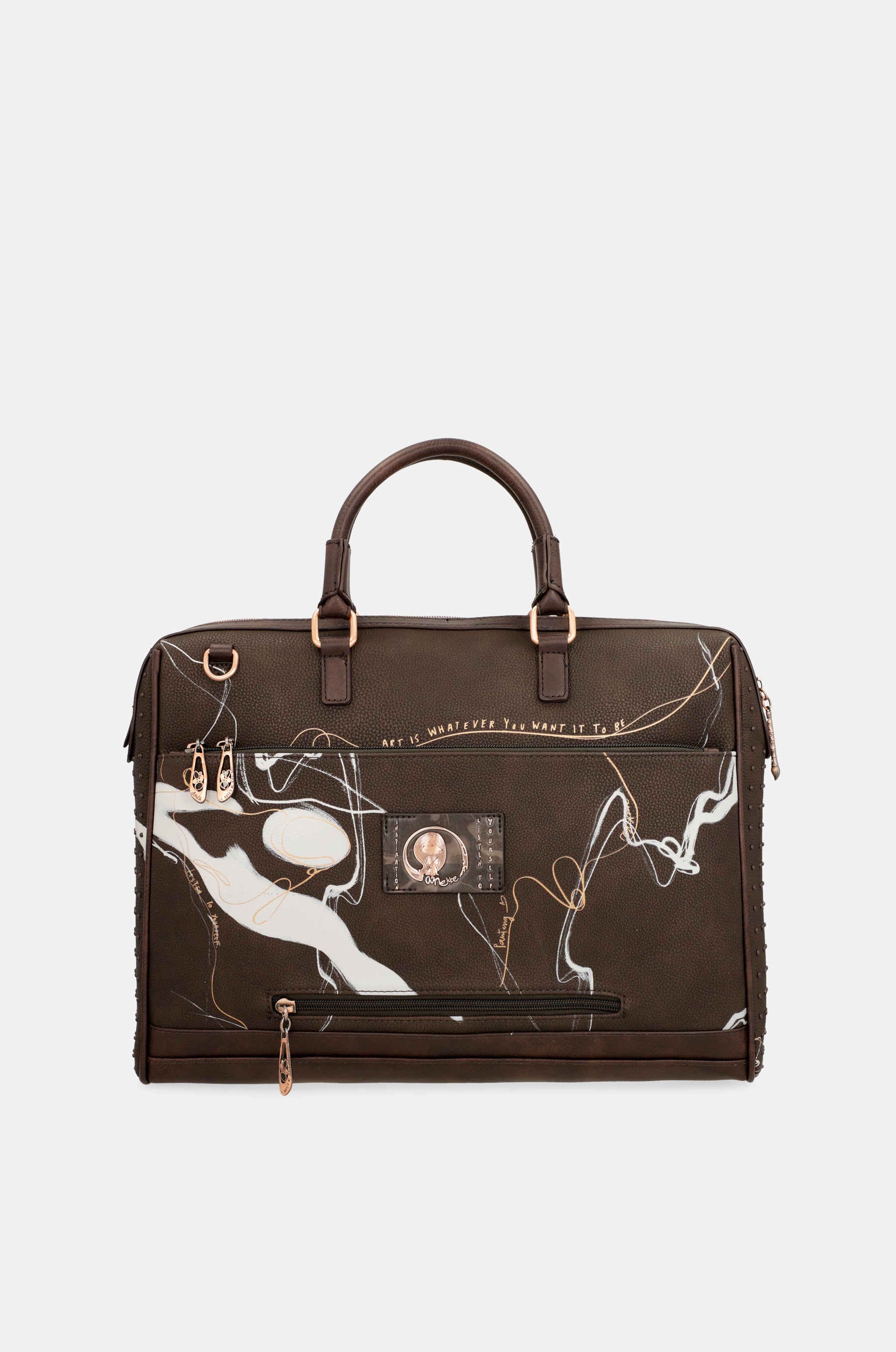 Brown briefcase Nature Shodō
