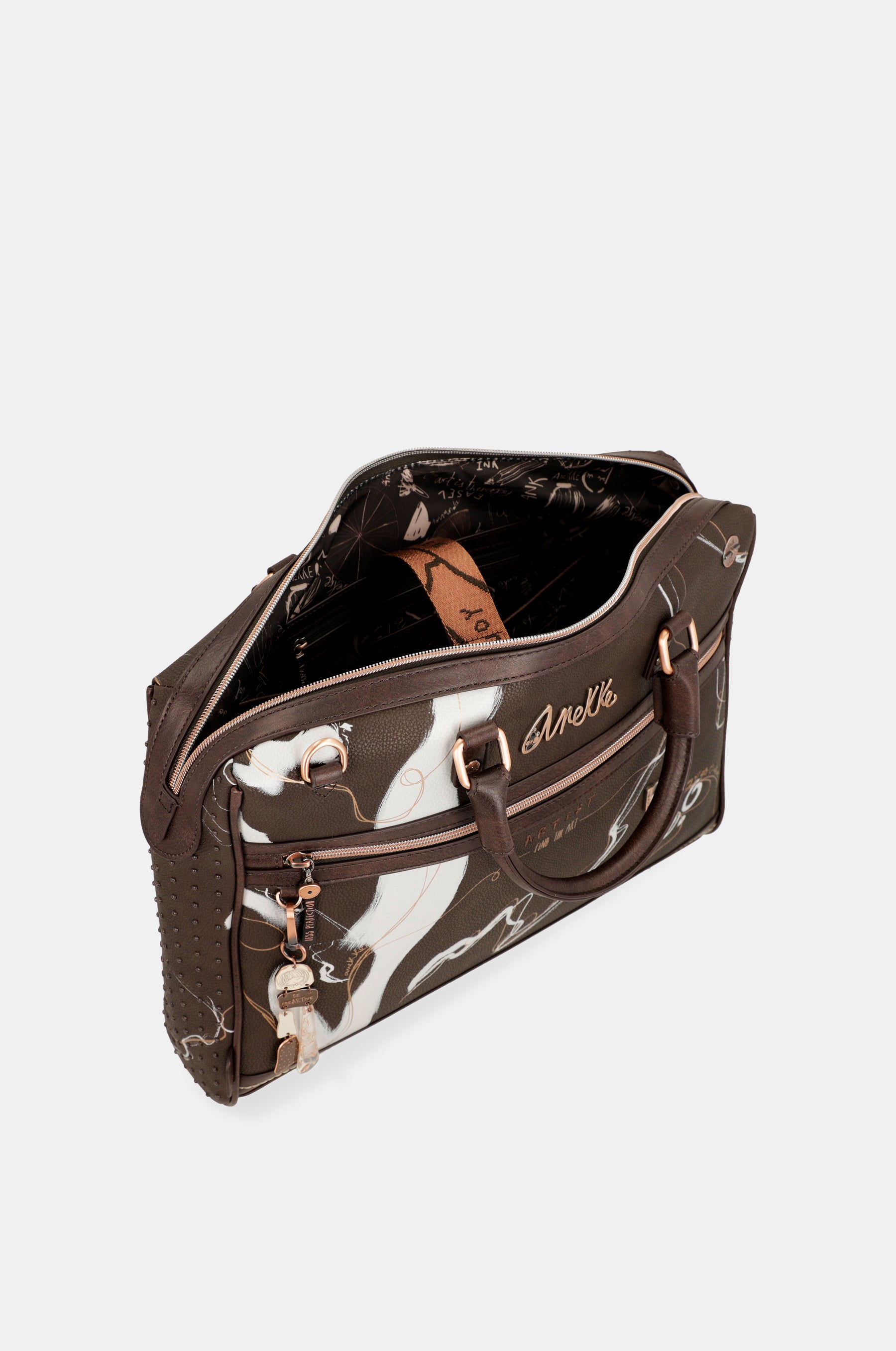 Brown briefcase Nature Shodō