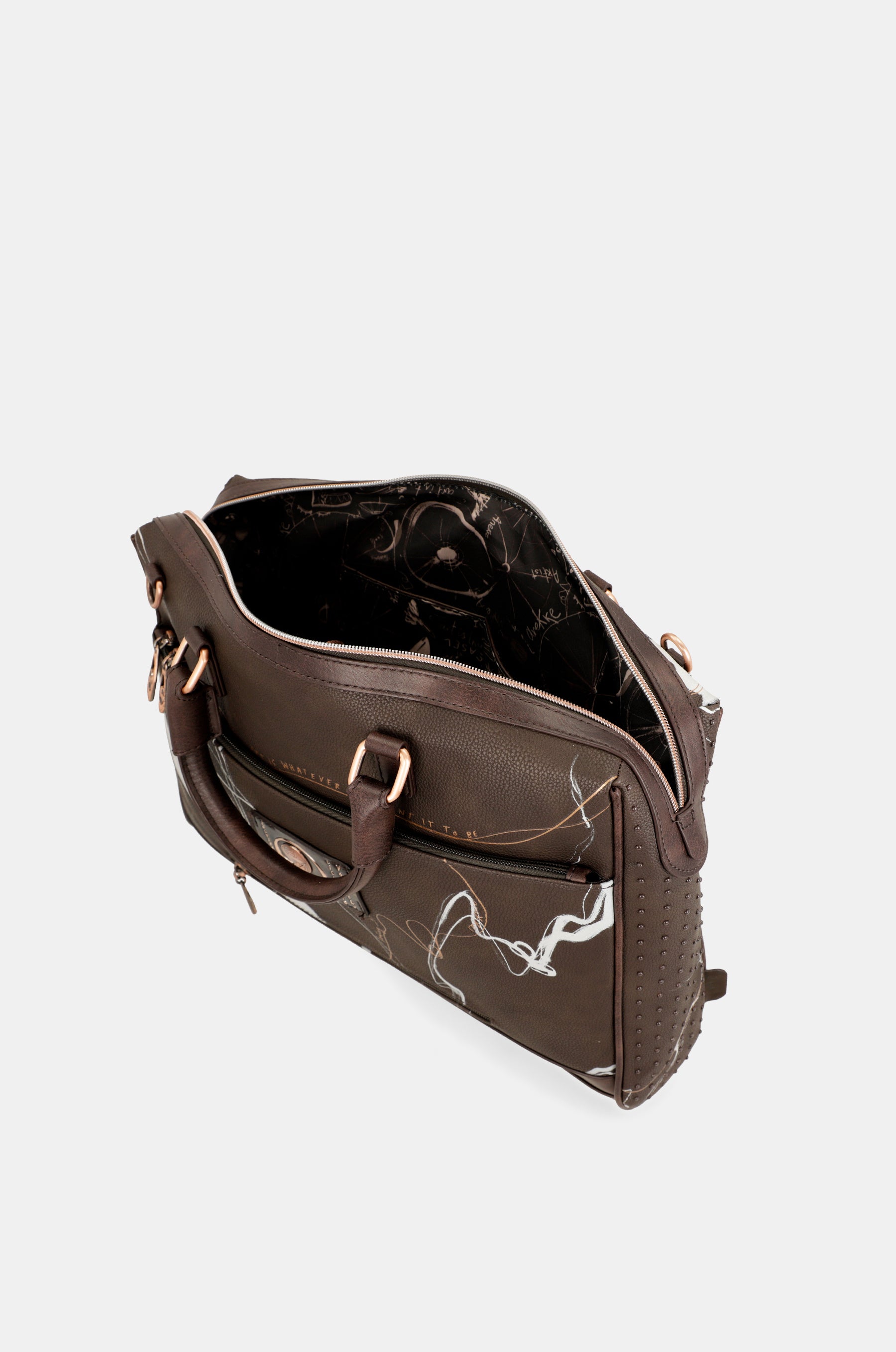 Brown briefcase Nature Shodō