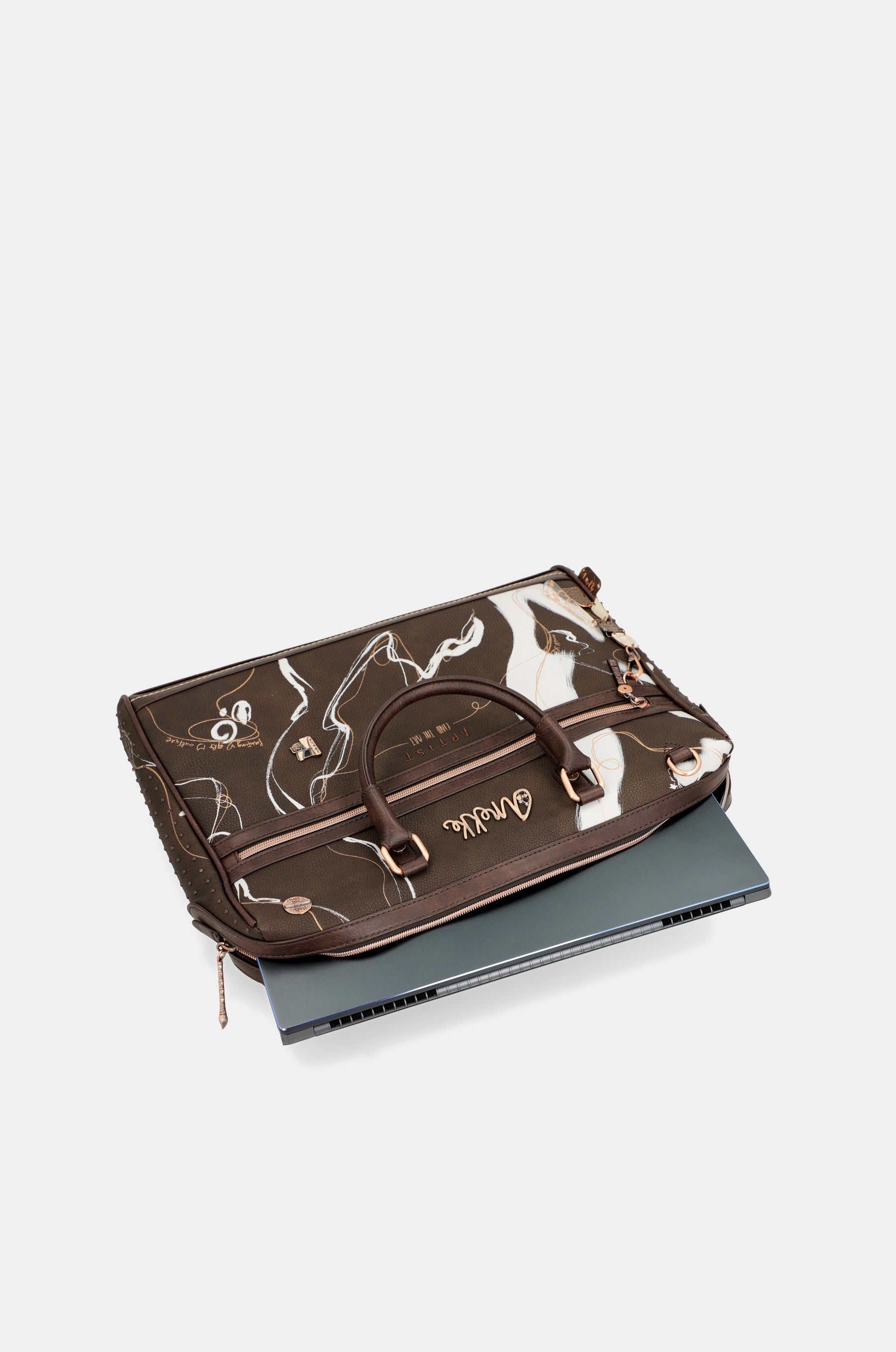 Brown briefcase Nature Shodō