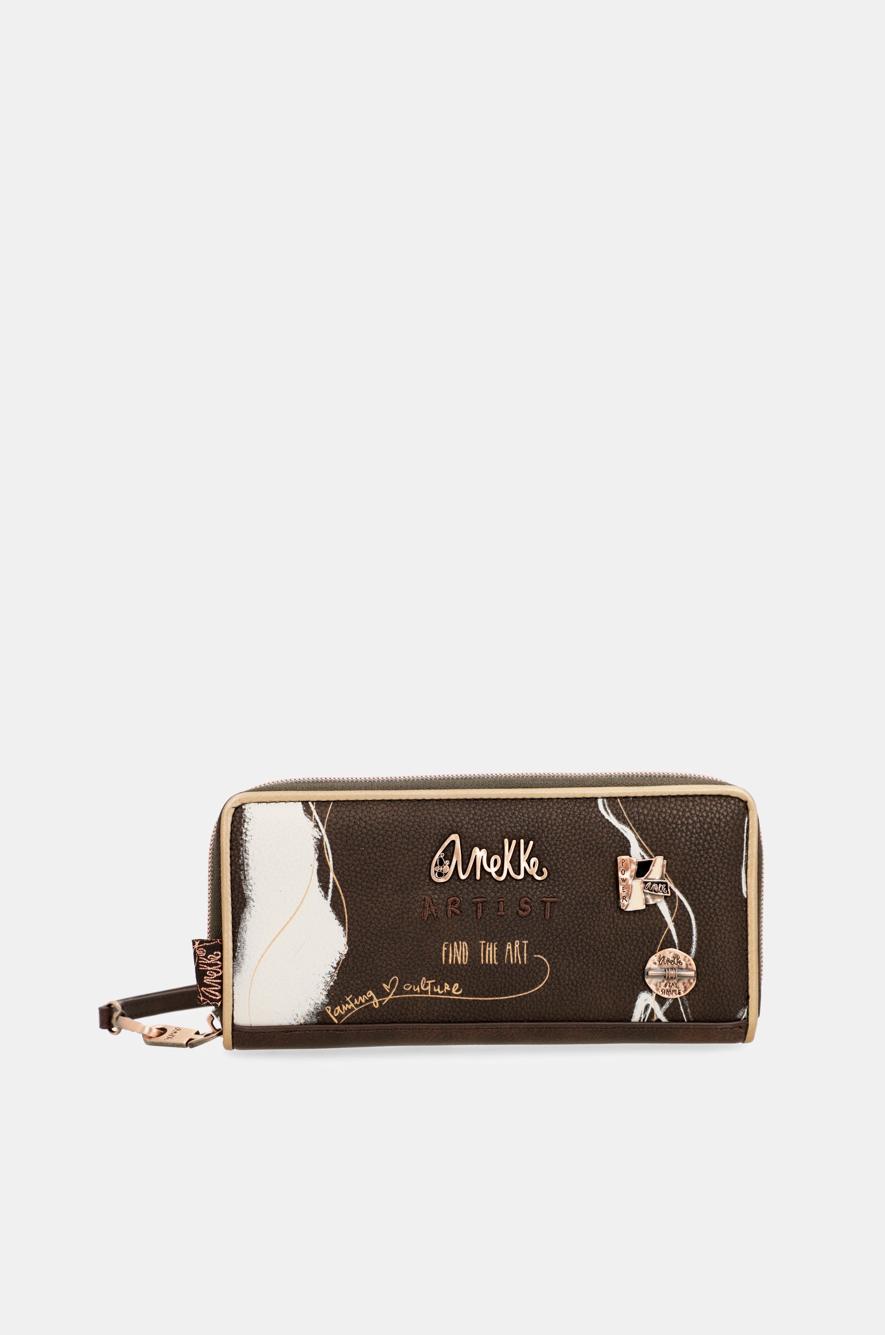 Nature Shodō large brown RFID wallet