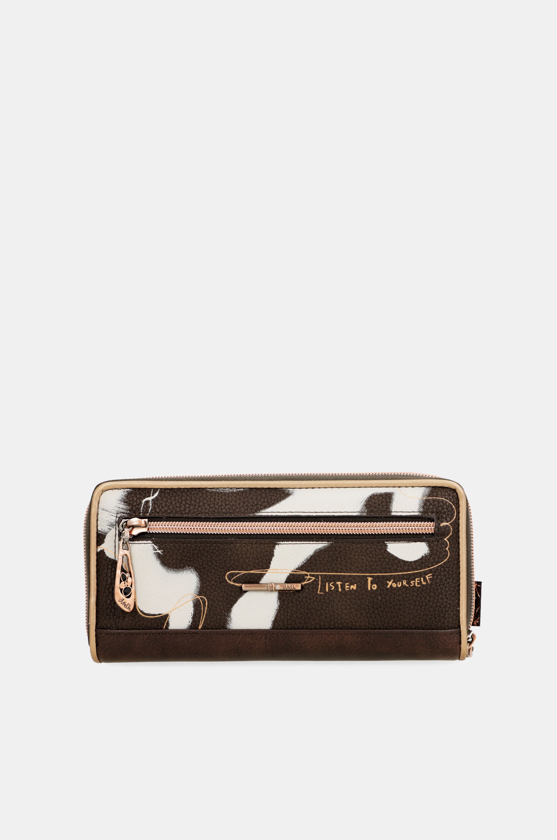 Nature Shodō large brown RFID wallet