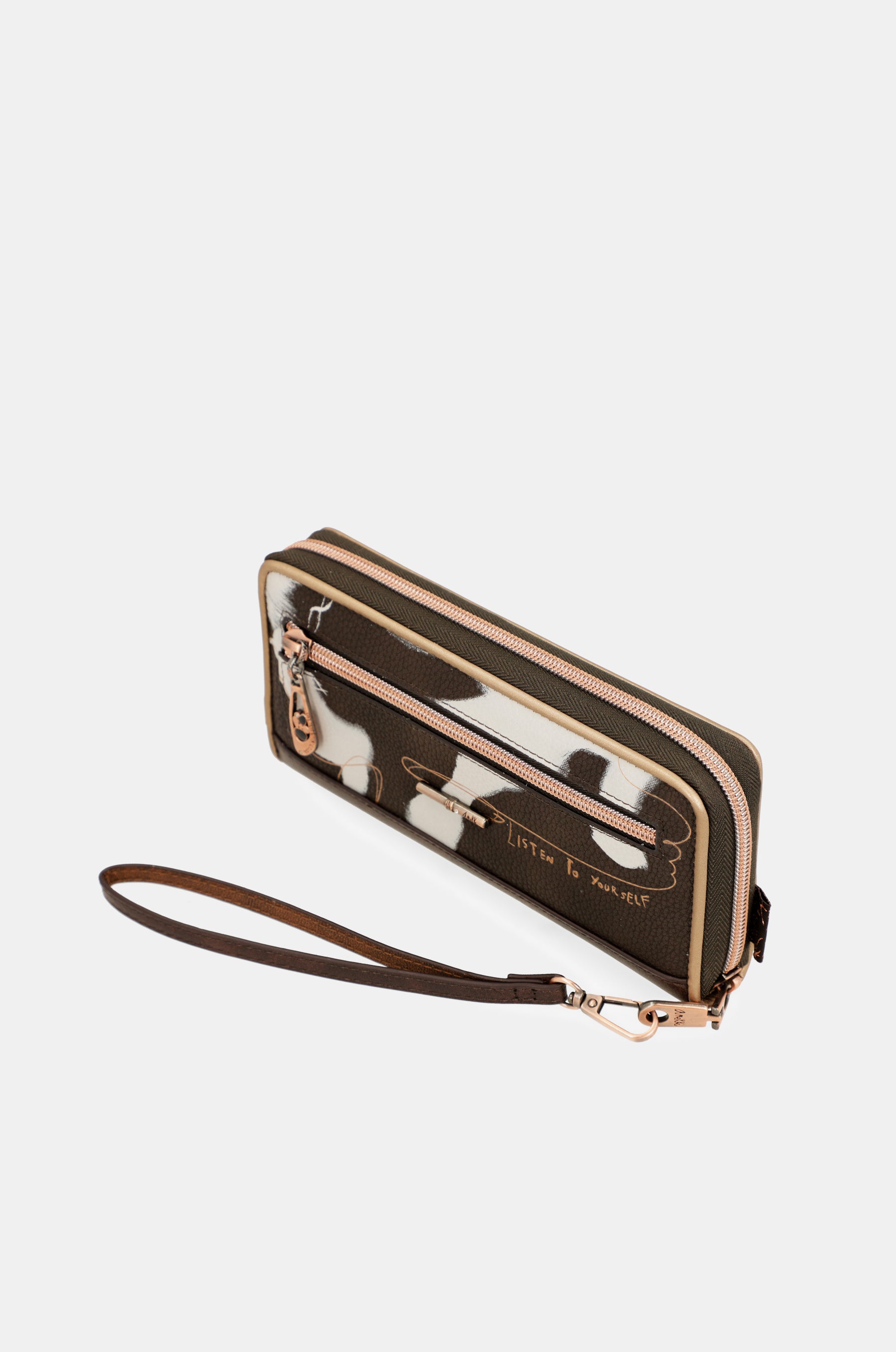 Nature Shodō large brown RFID wallet