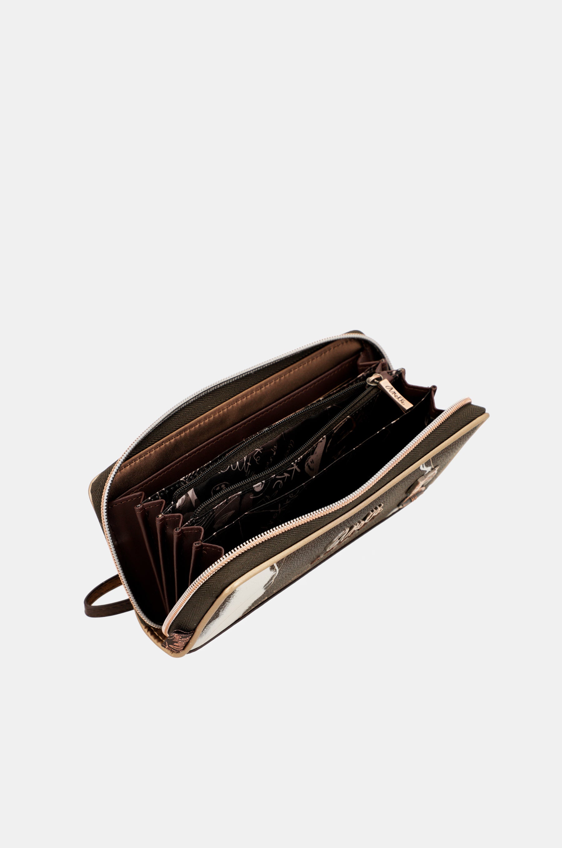 Nature Shodō large brown RFID wallet