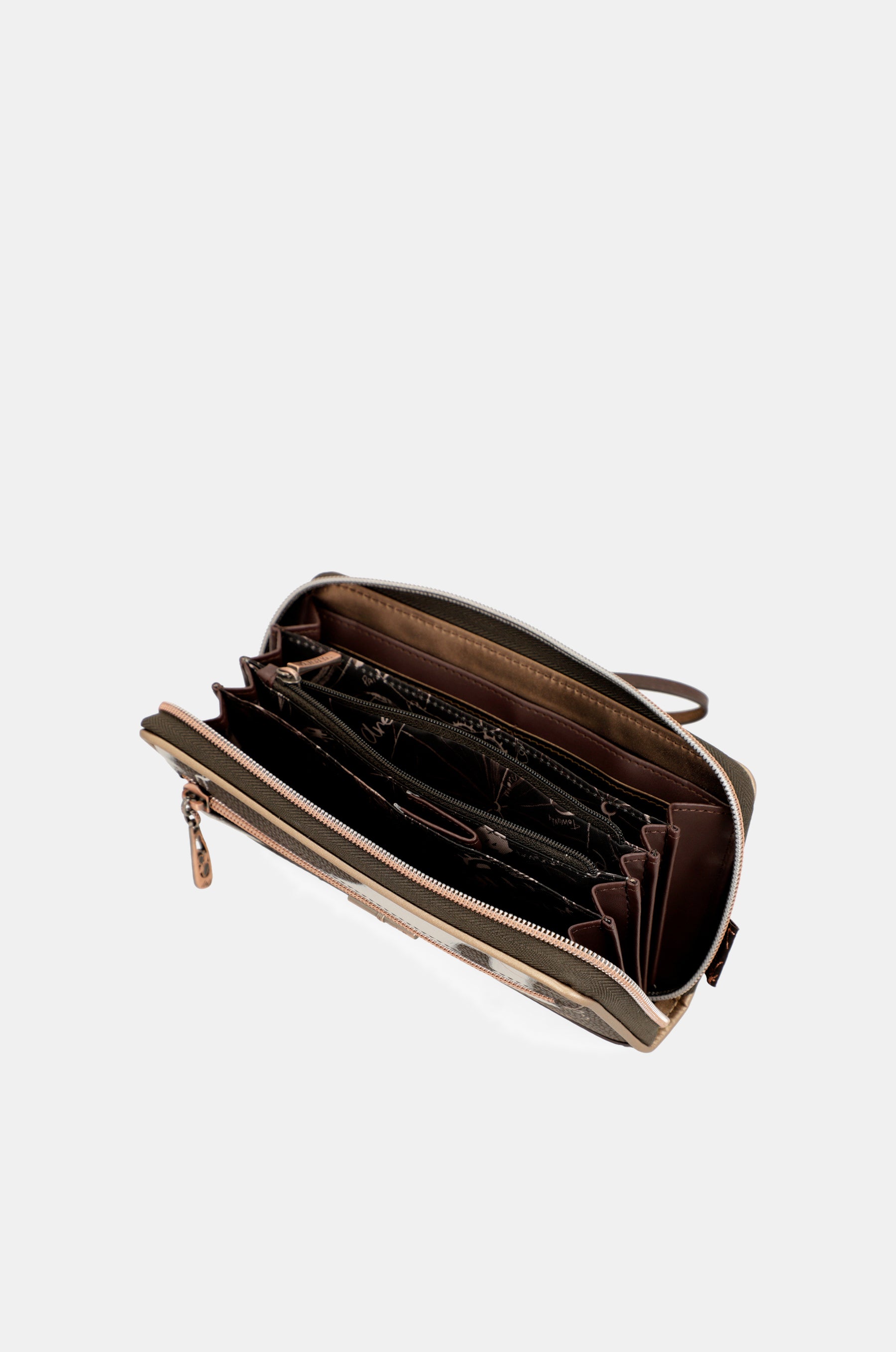 Nature Shodō large brown RFID wallet