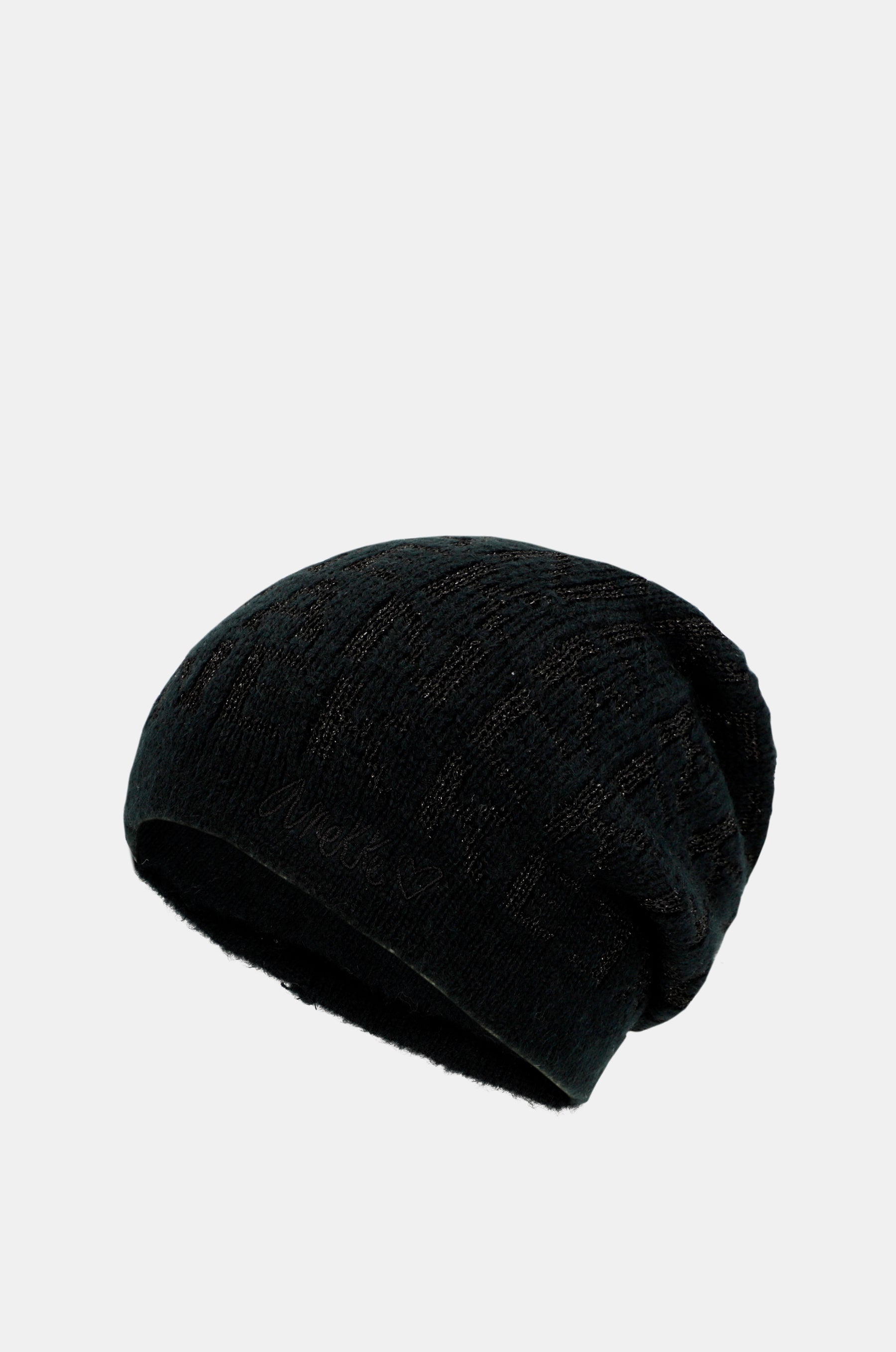Black Contemporary Knit Hat