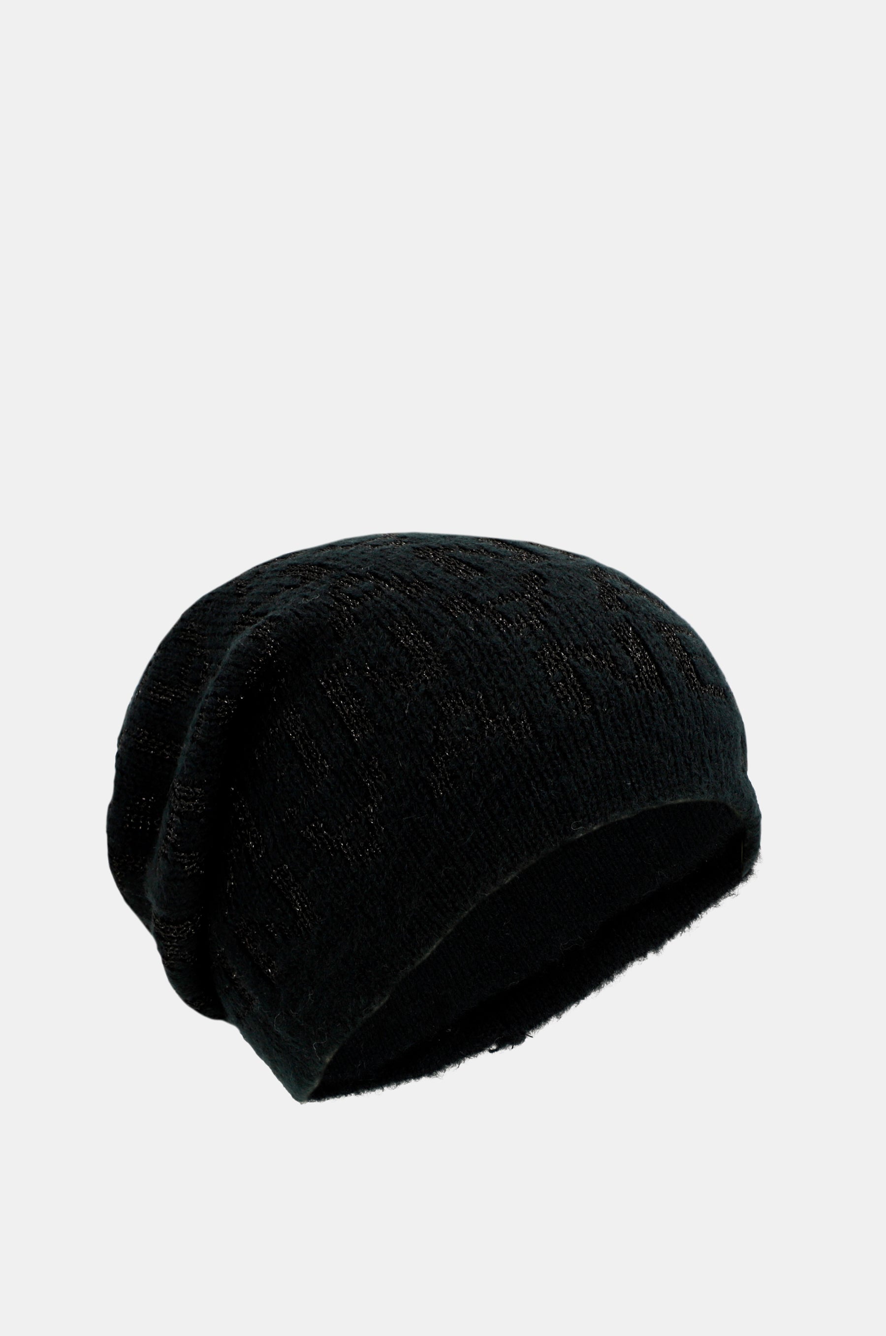 Black Contemporary Knit Hat