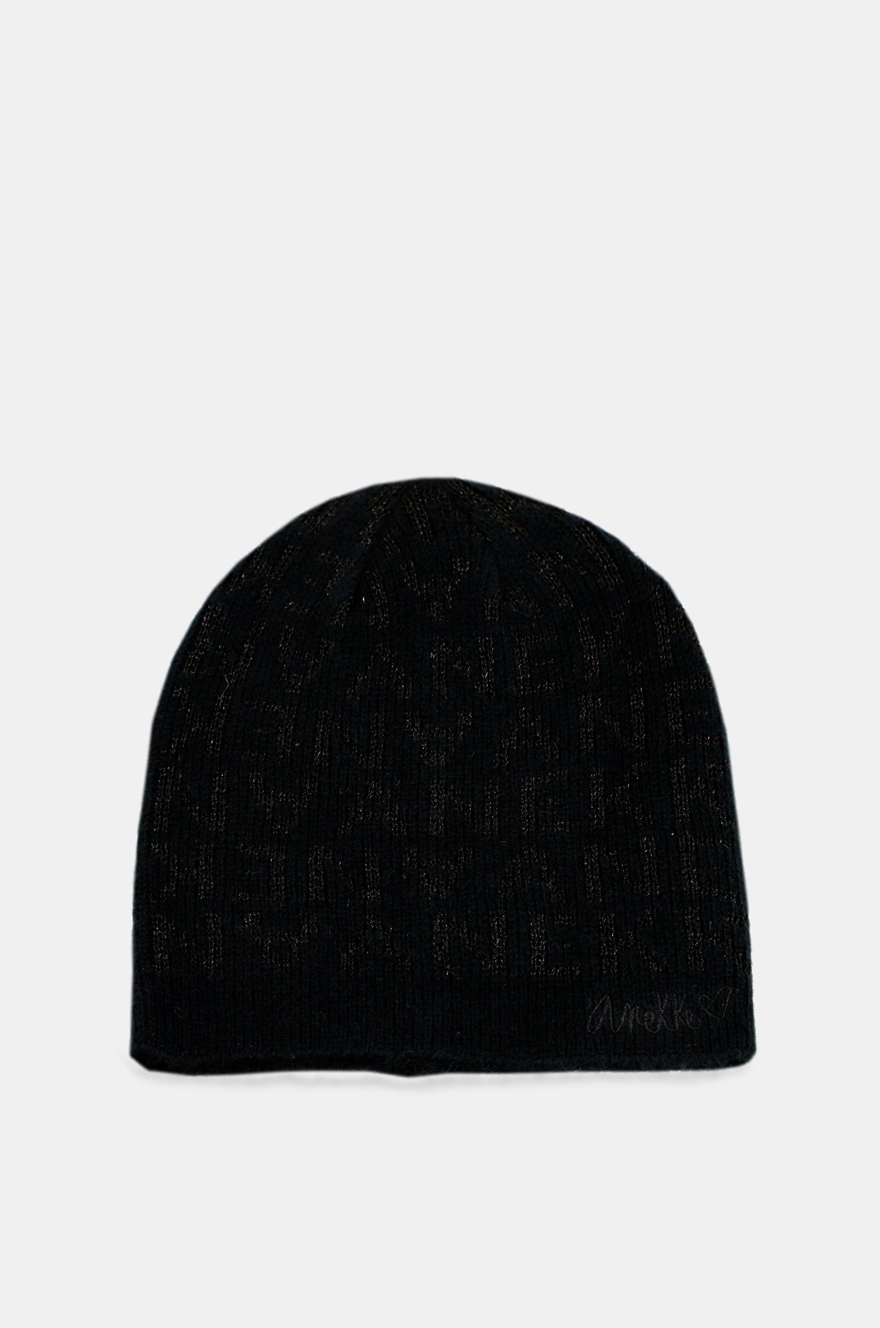 Black Contemporary Knit Hat