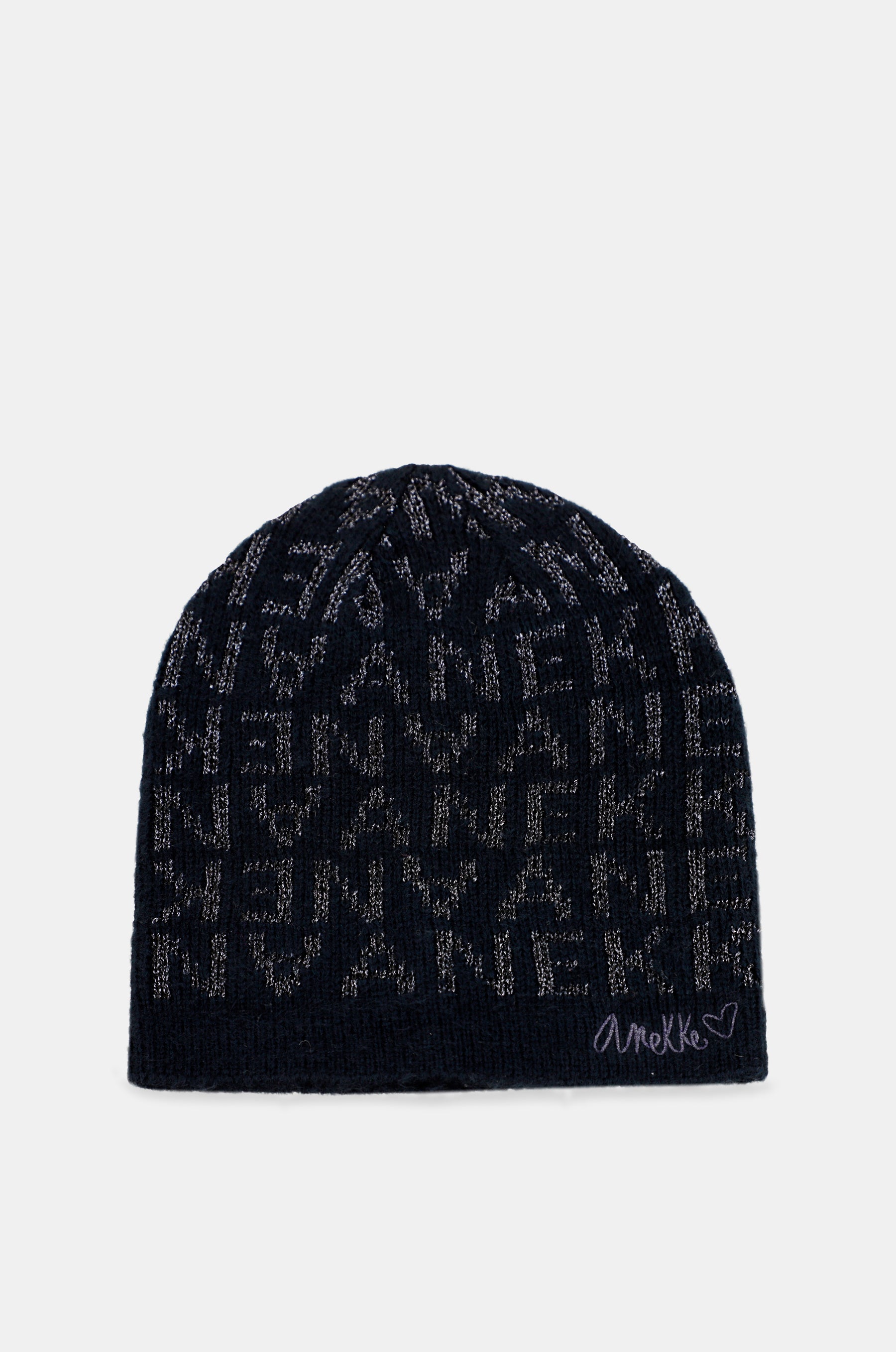 Navy Blue Contemporary Knit Hat