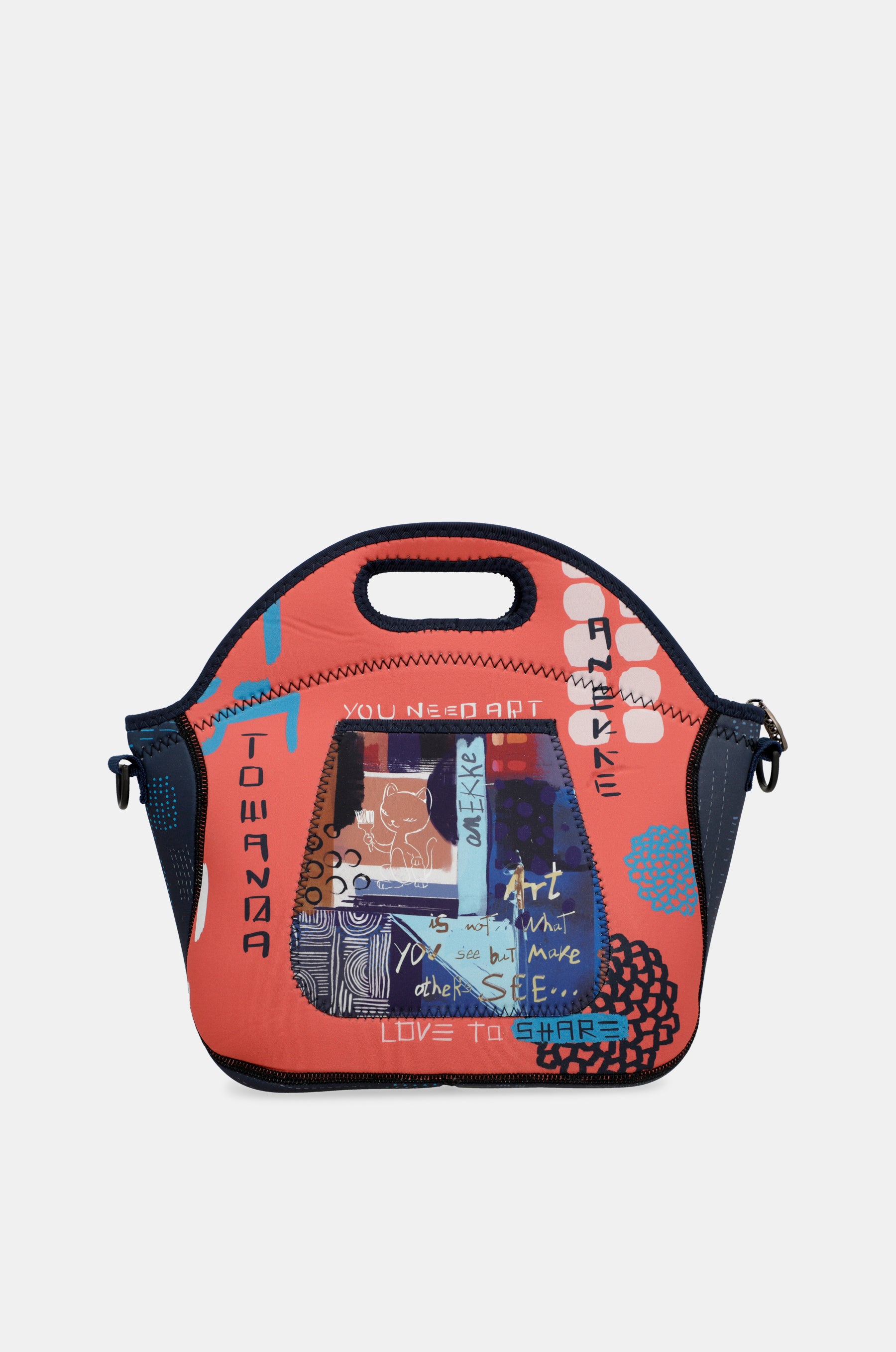Comtemporary neoprene food carrier bag
