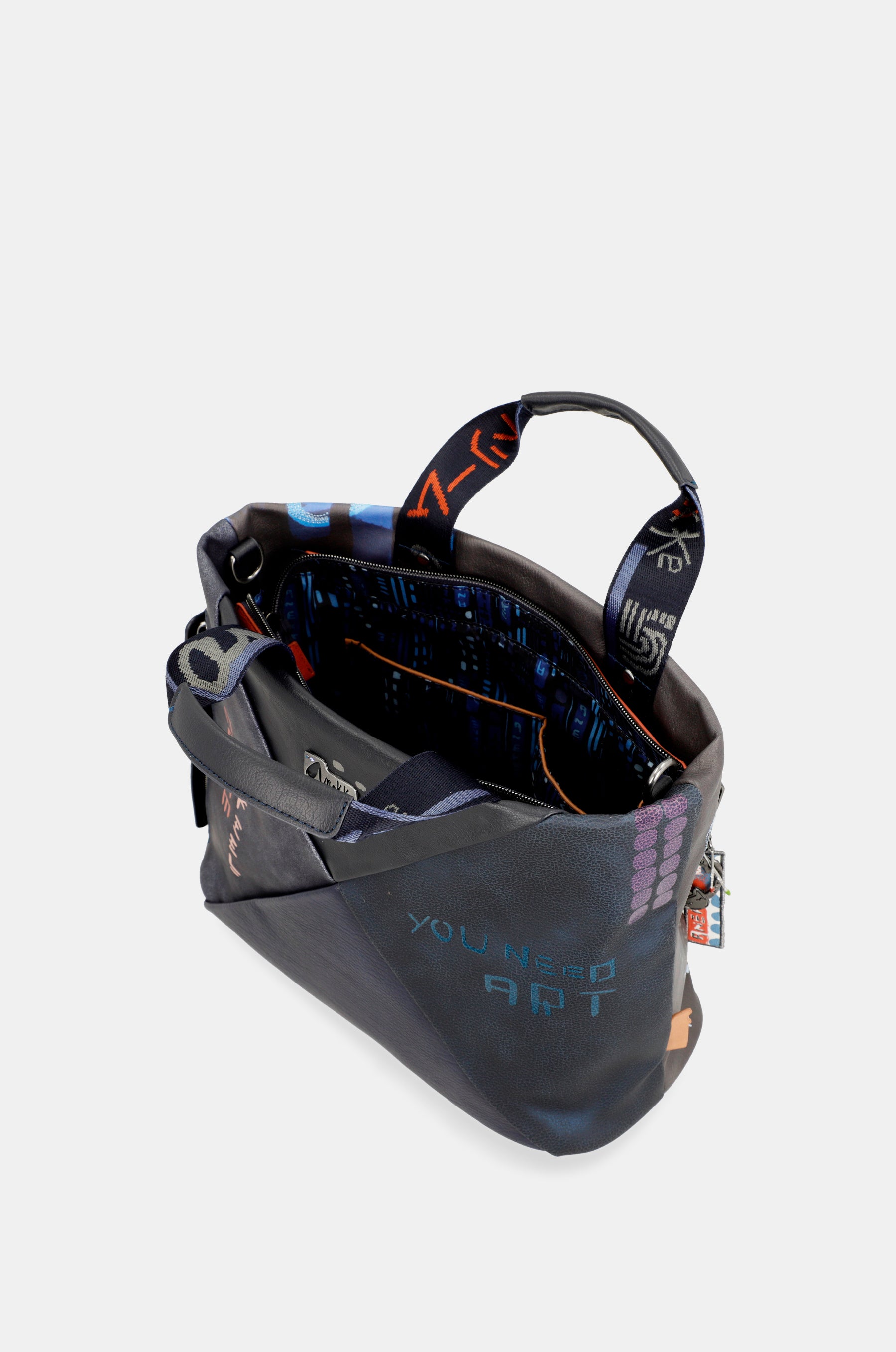 Contemporary 2 handle shoulder bag
