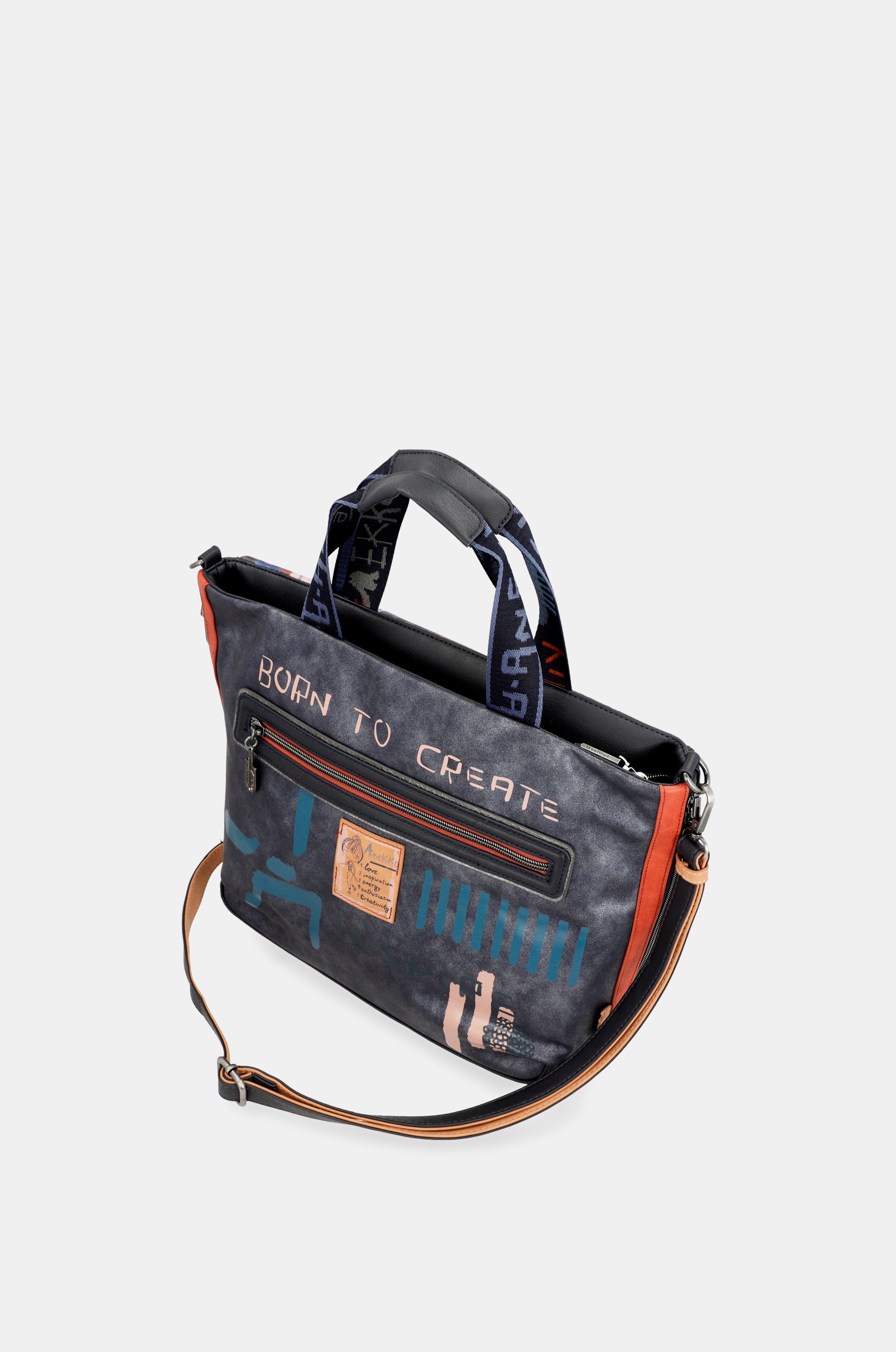 Origami large shoulder bag