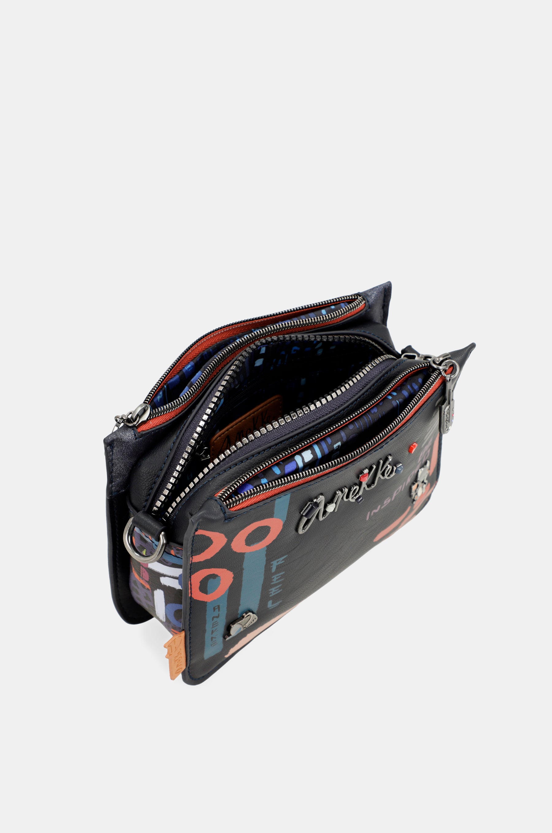 Nagare 3 compartments small shoulder bag