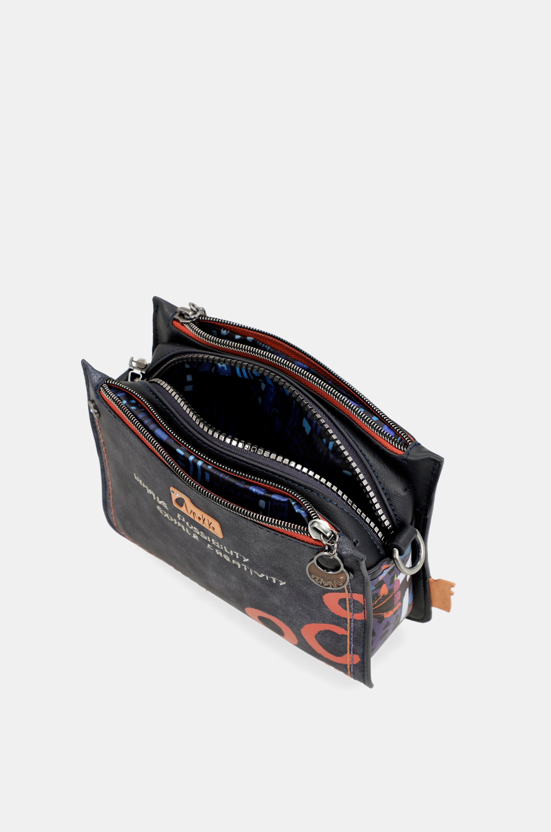 Nagare 3 compartments small shoulder bag