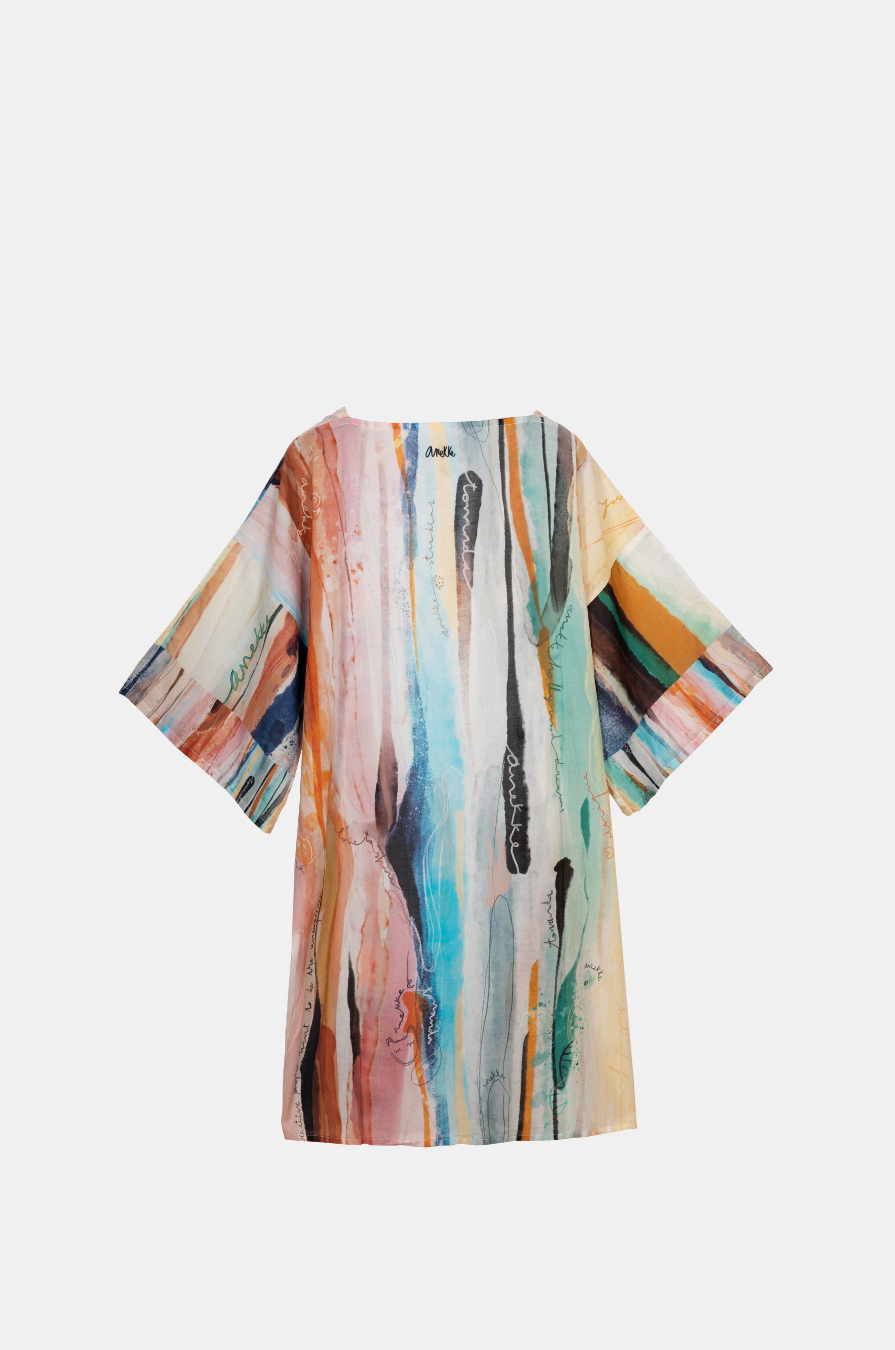 Studio printed long kimono
