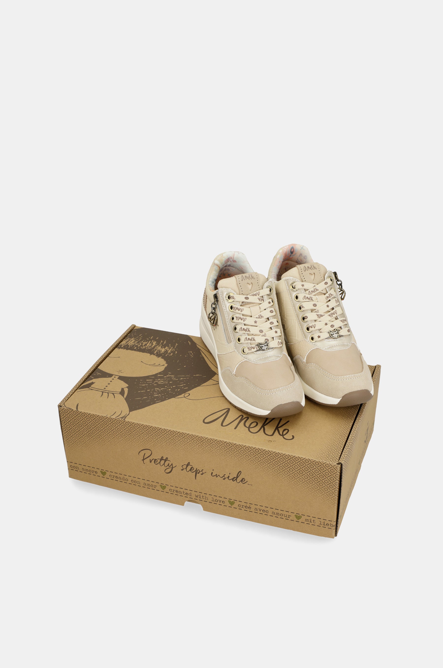 Peace & Love wedge sneakers