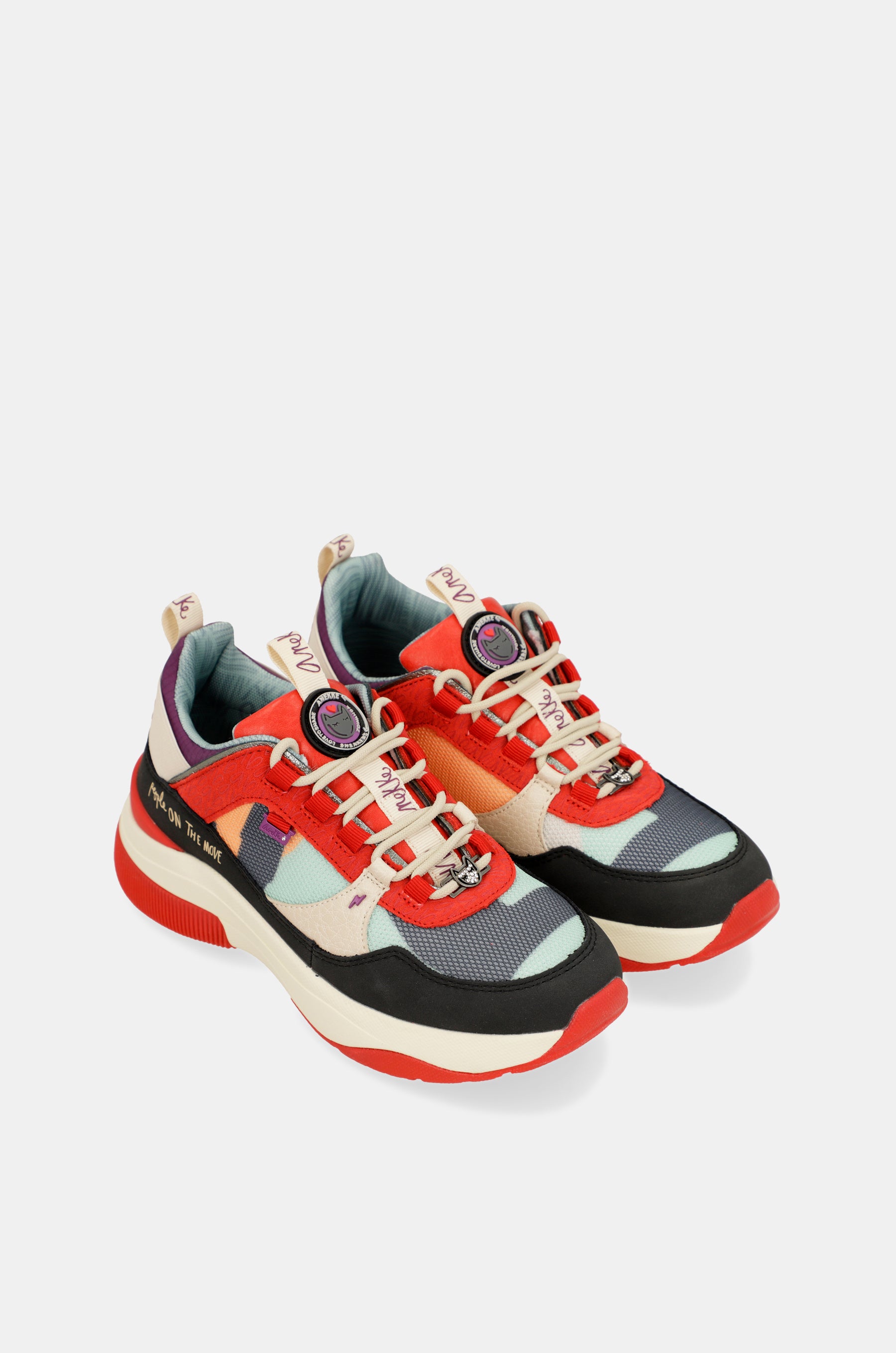Fashion red sneakers