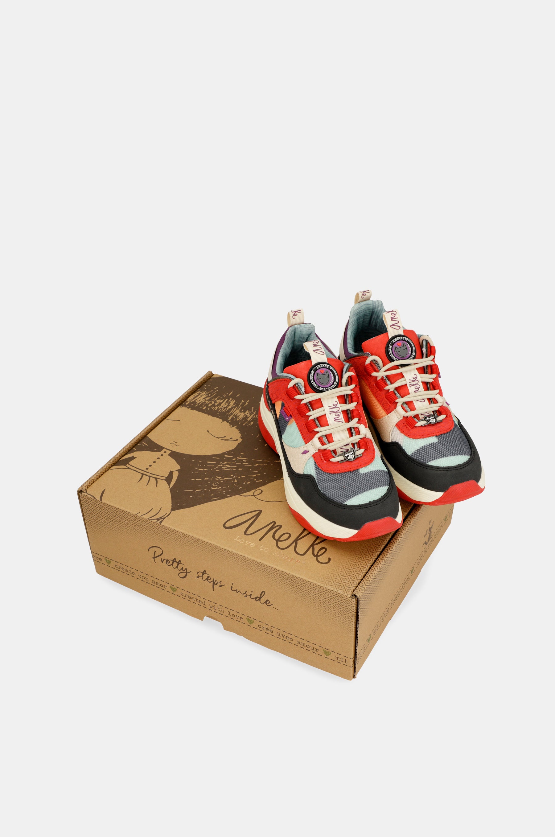 Fashion red sneakers