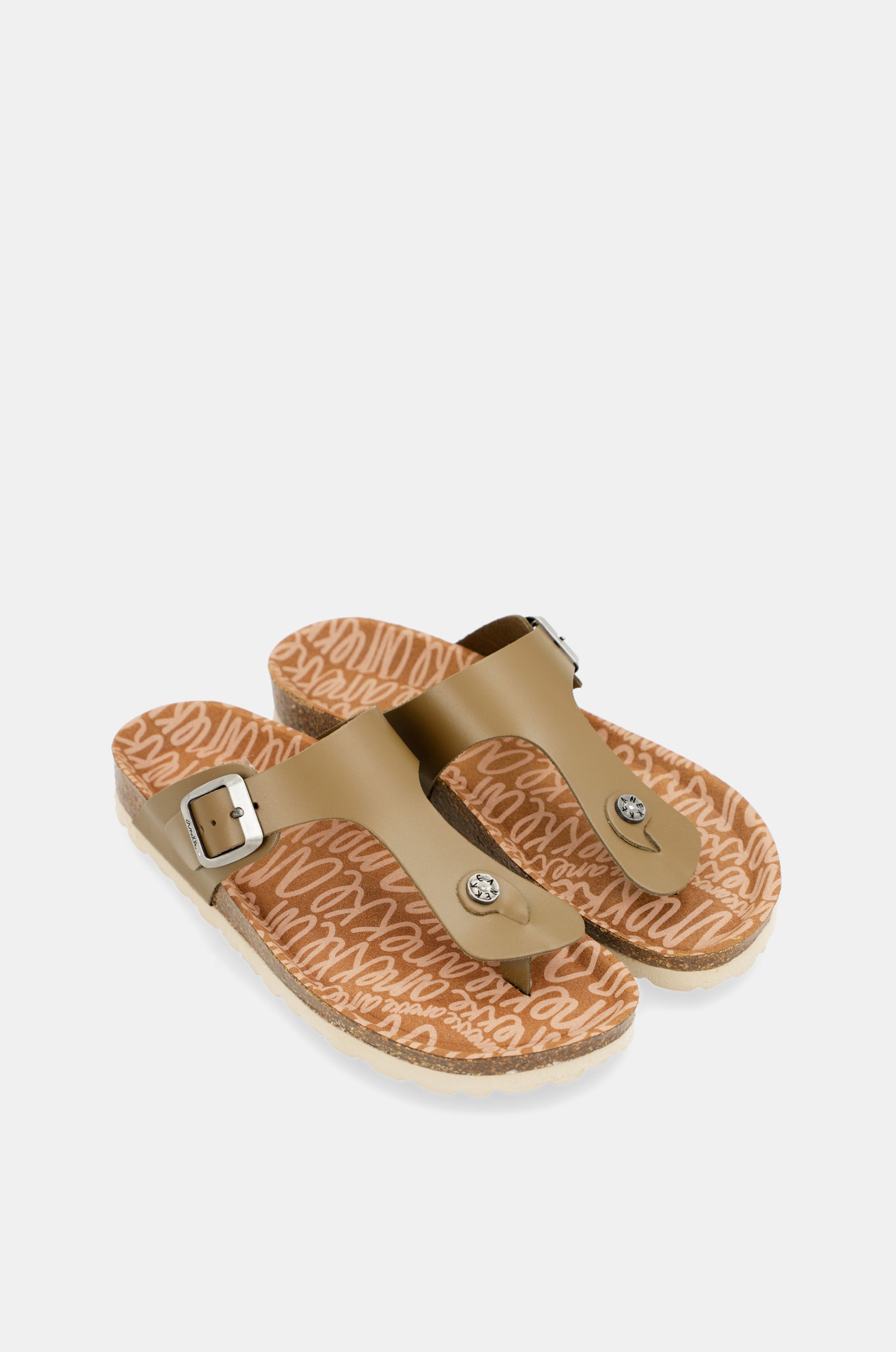 Women's green bio sandals