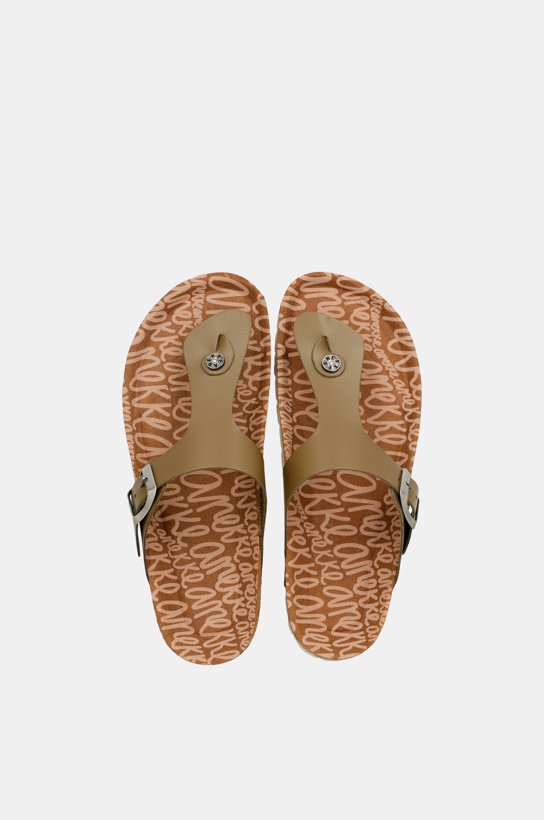 Women's green bio sandals
