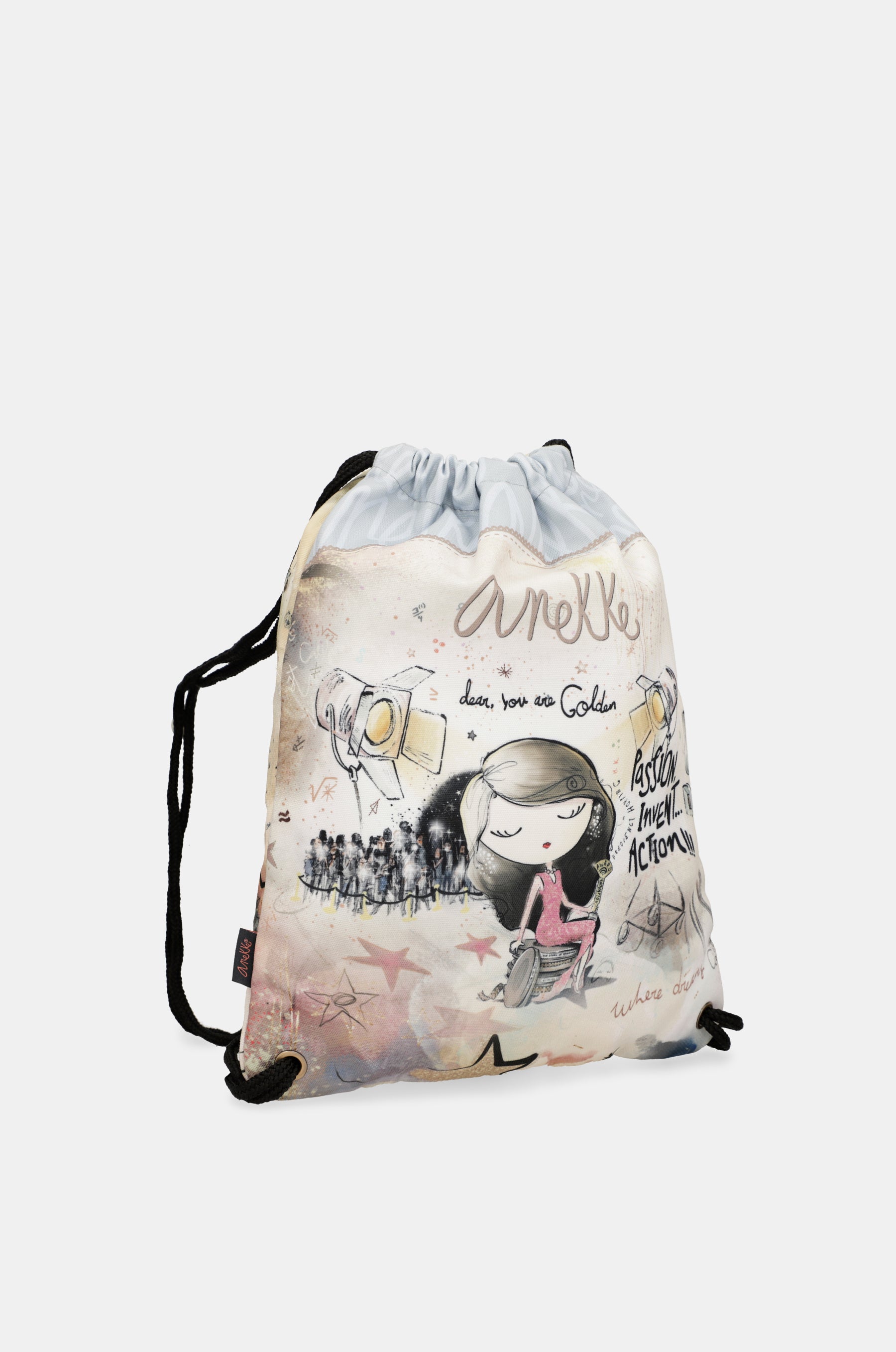 Hollywood fabric drawstring backpack
