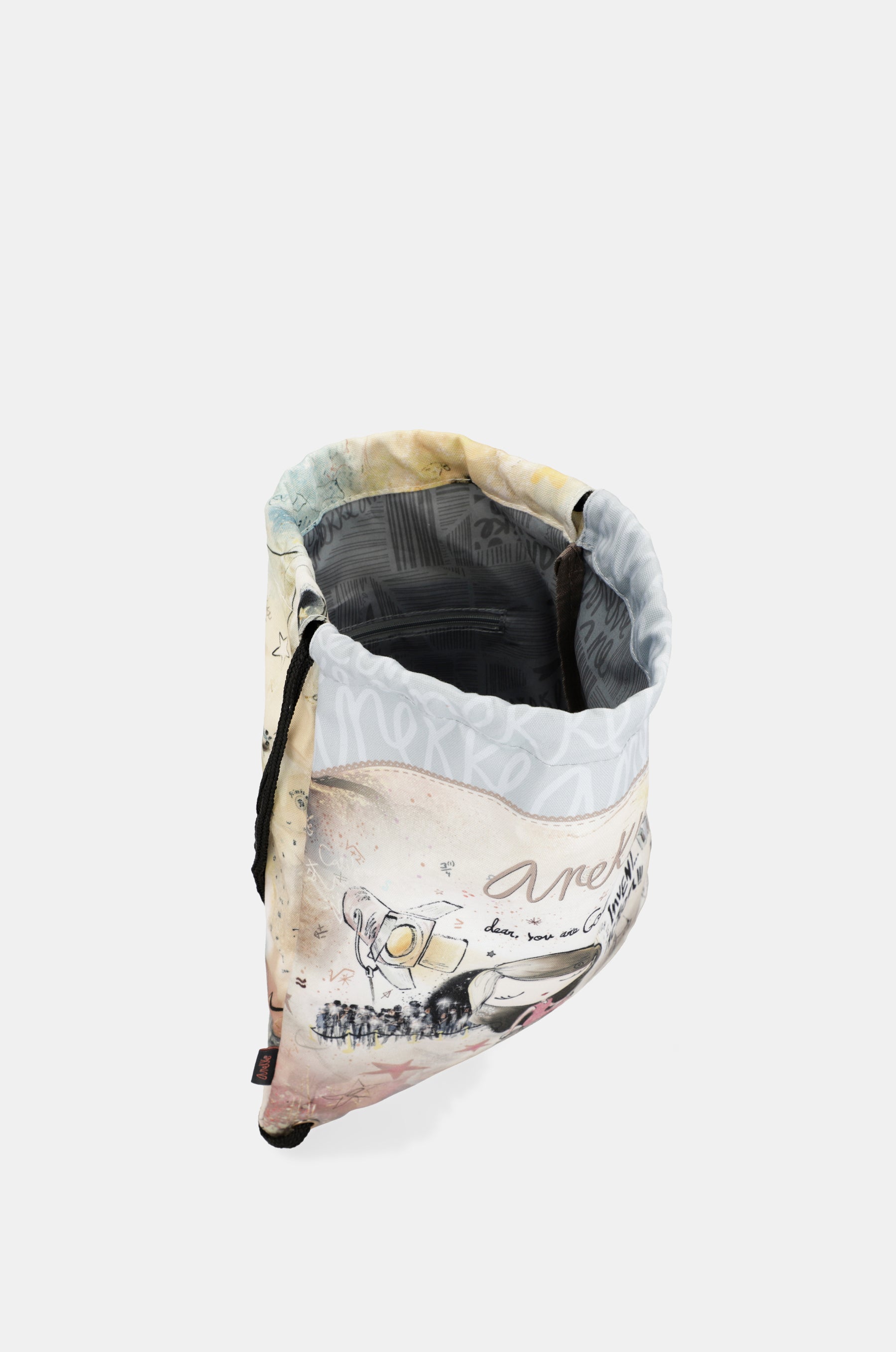 Hollywood fabric drawstring backpack