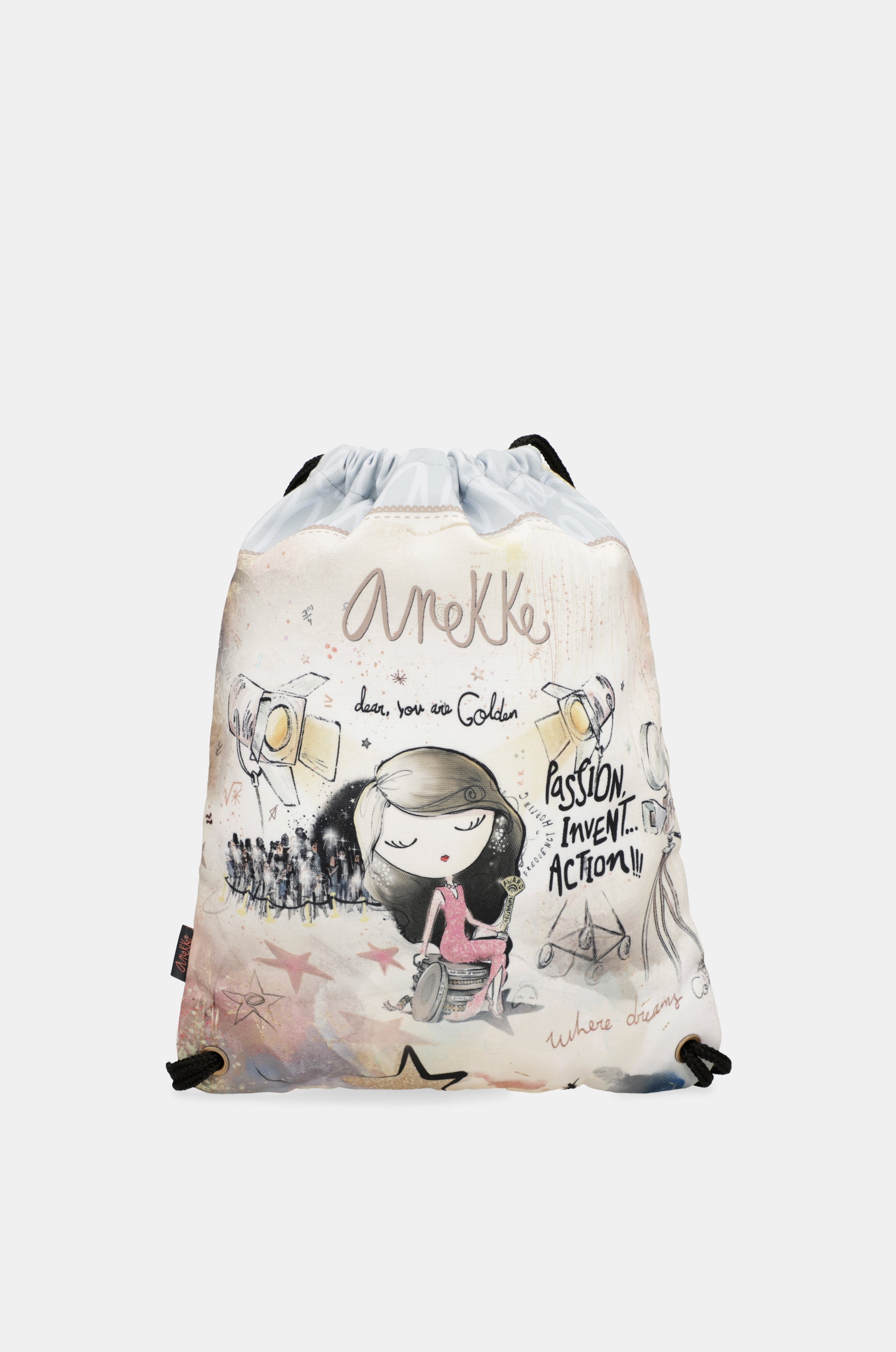 Hollywood fabric drawstring backpack