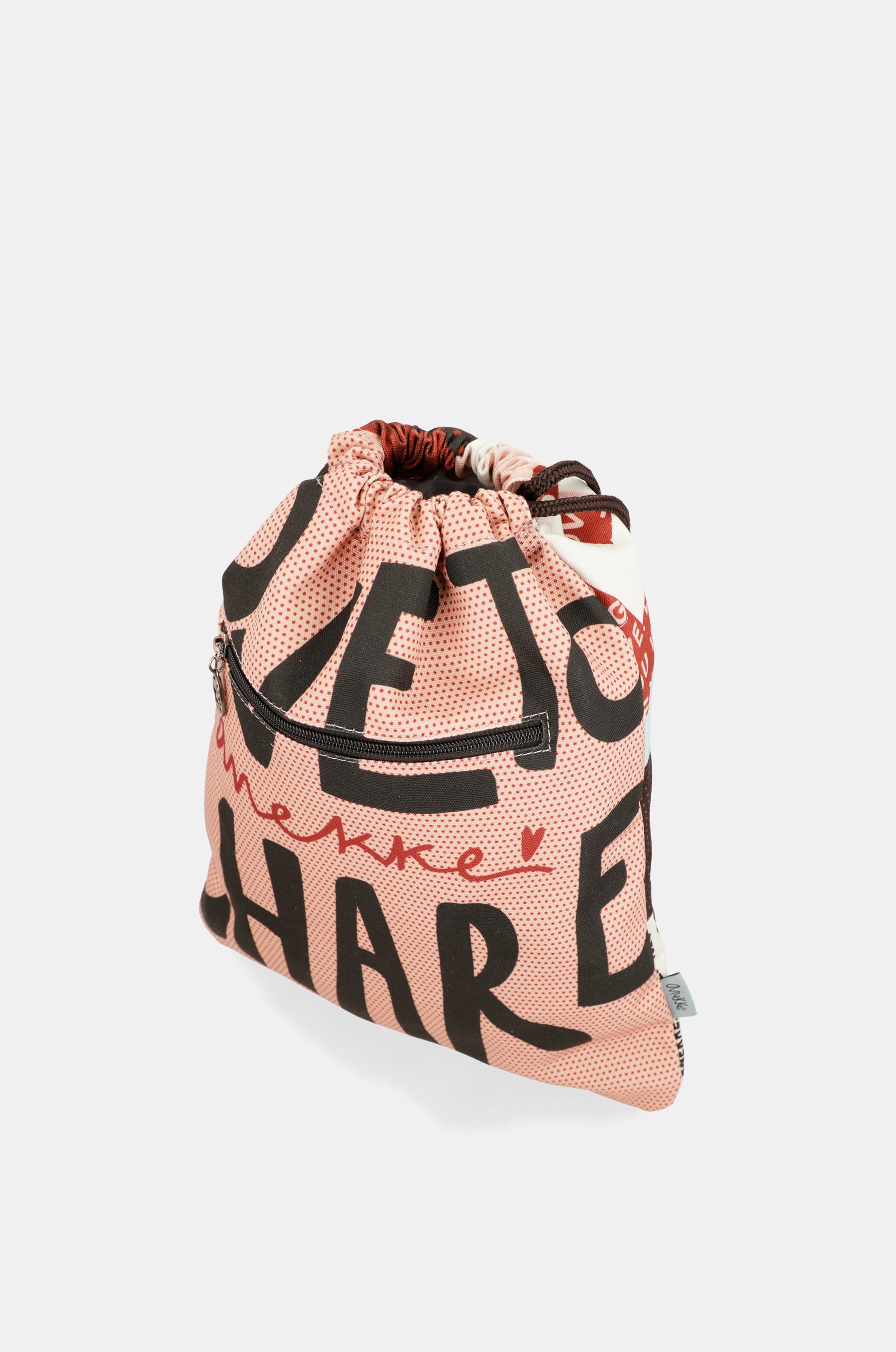 Fashion fabric drawstring backpack