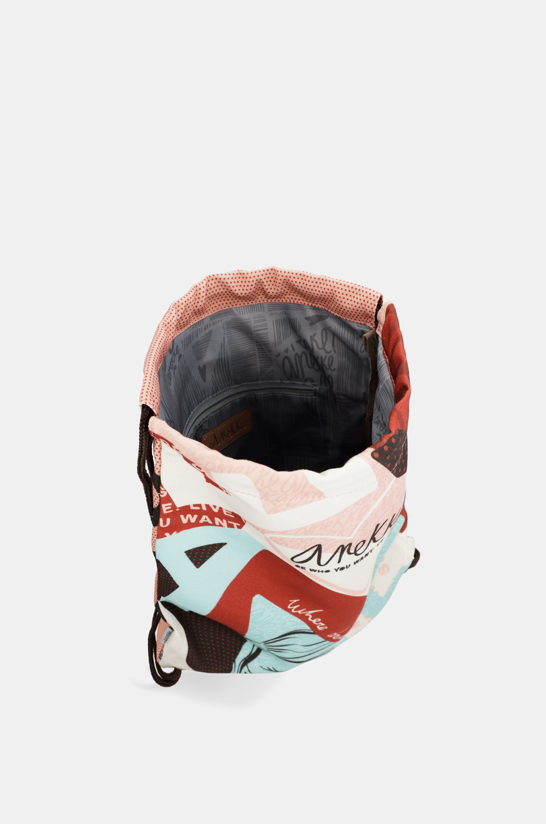 Fashion fabric drawstring backpack