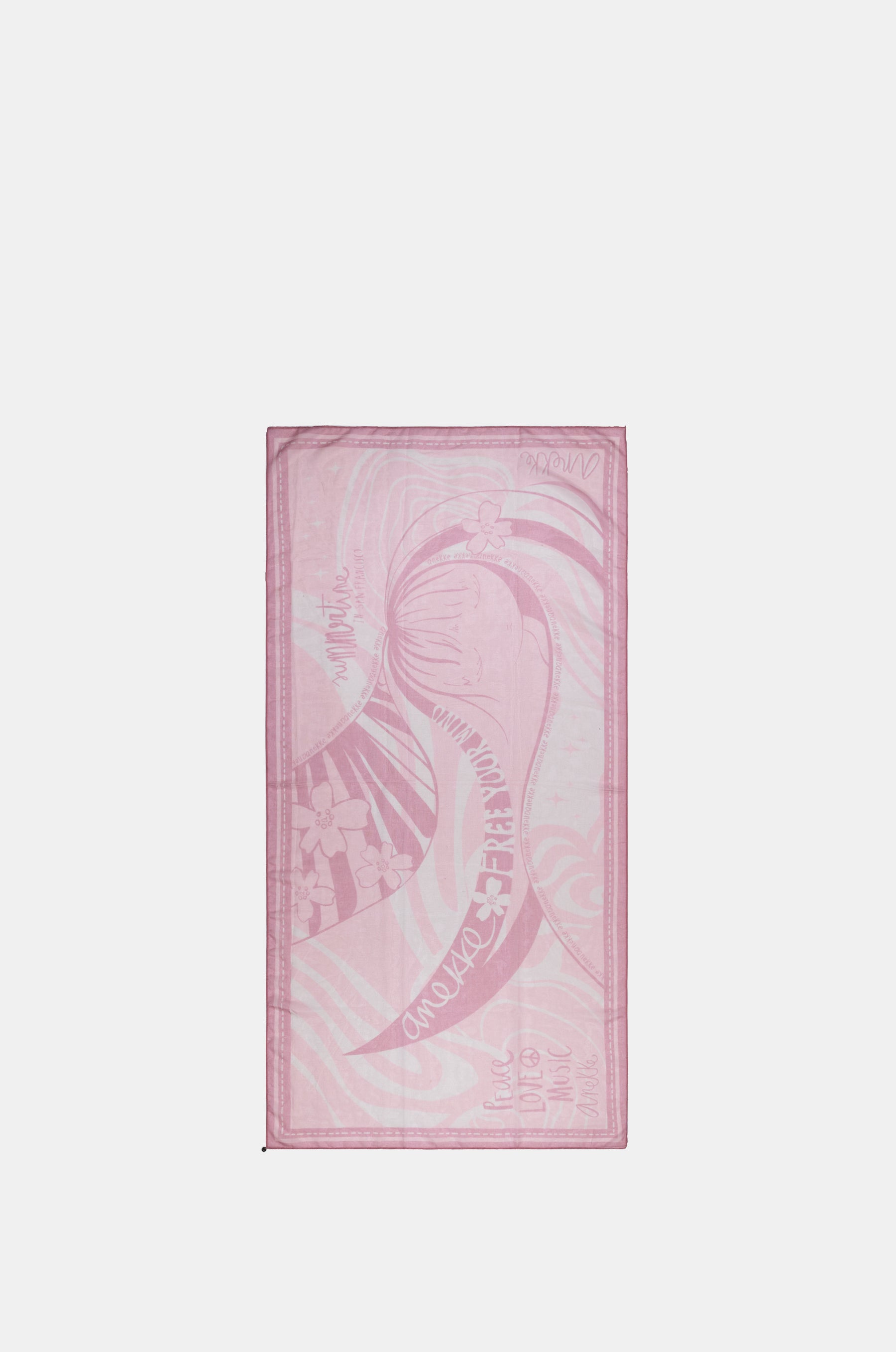 Peace & Love nude scarf