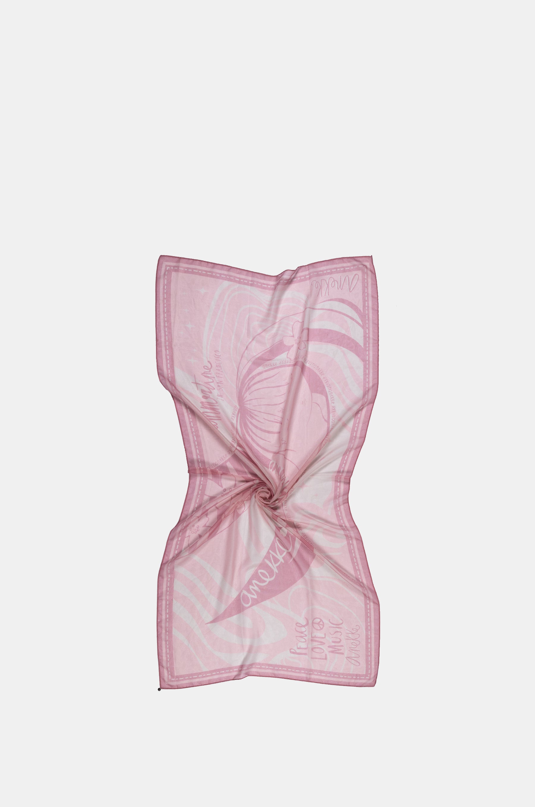 Peace & Love nude scarf