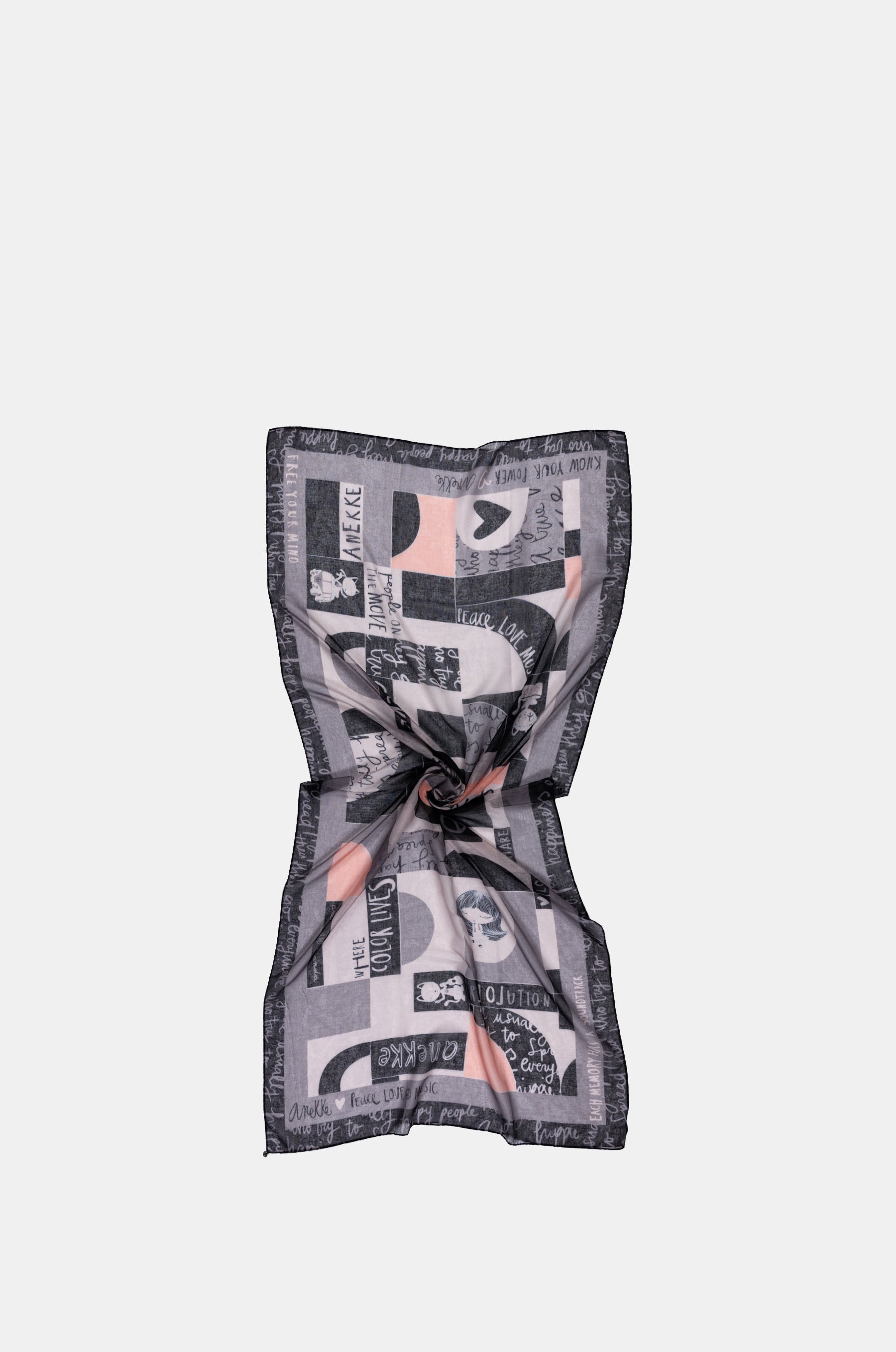 Sixties grey scarf
