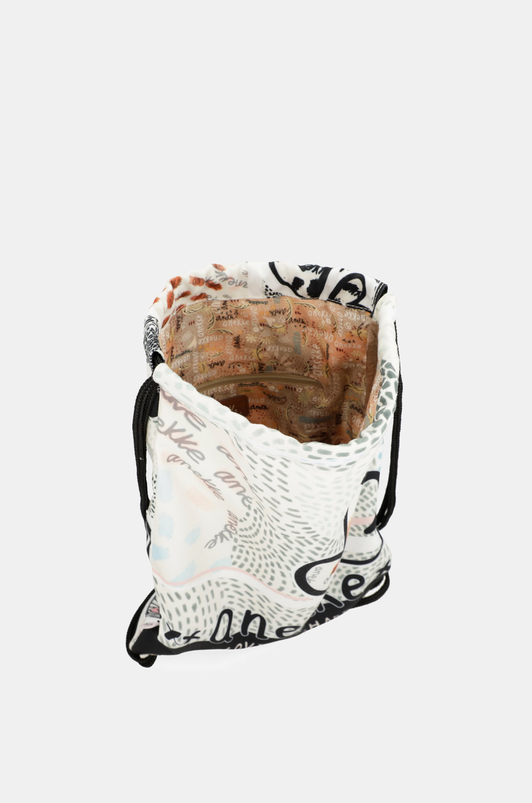 Sixties fabric drawstring backpack