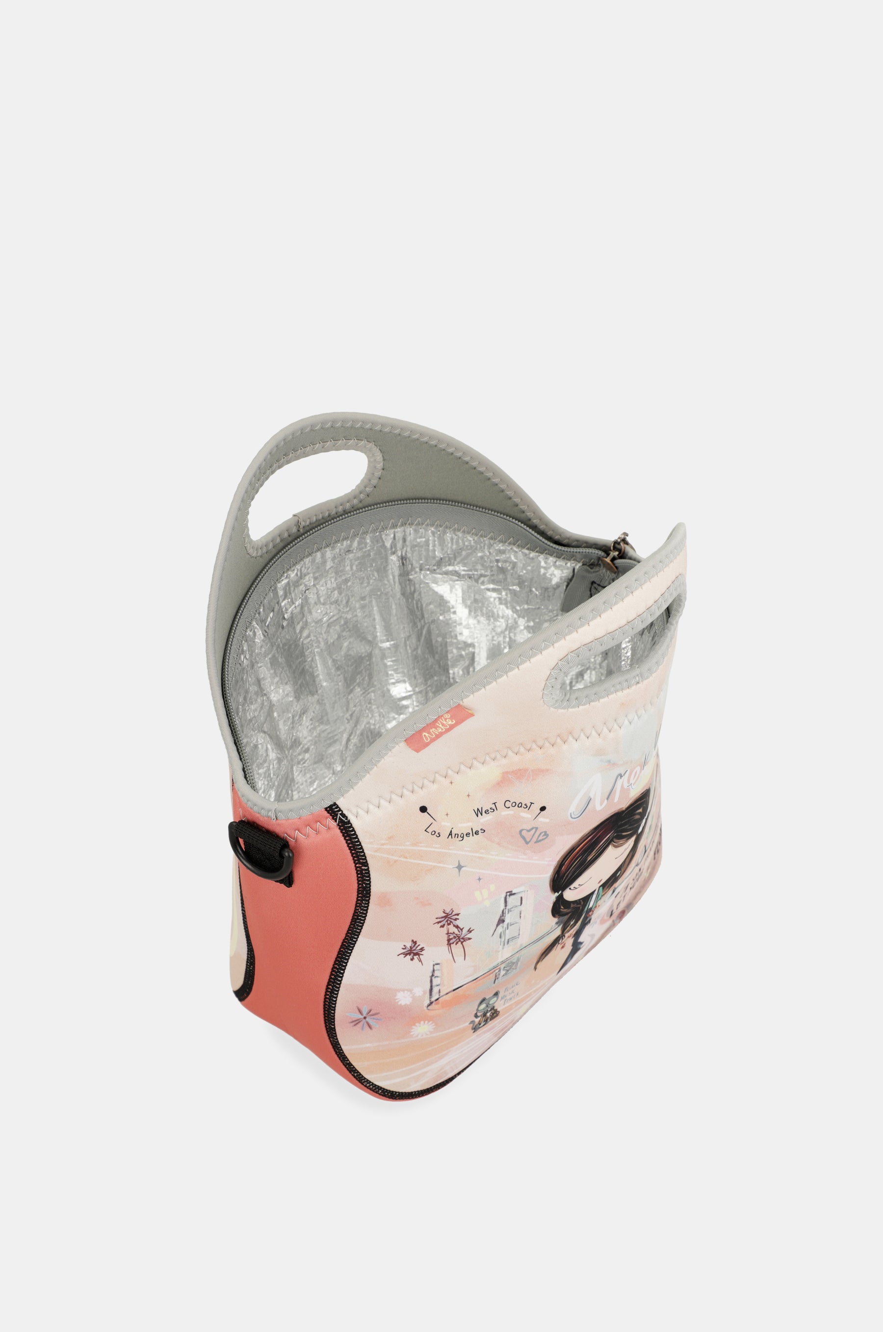 Peace & Love neoprene lunch bag