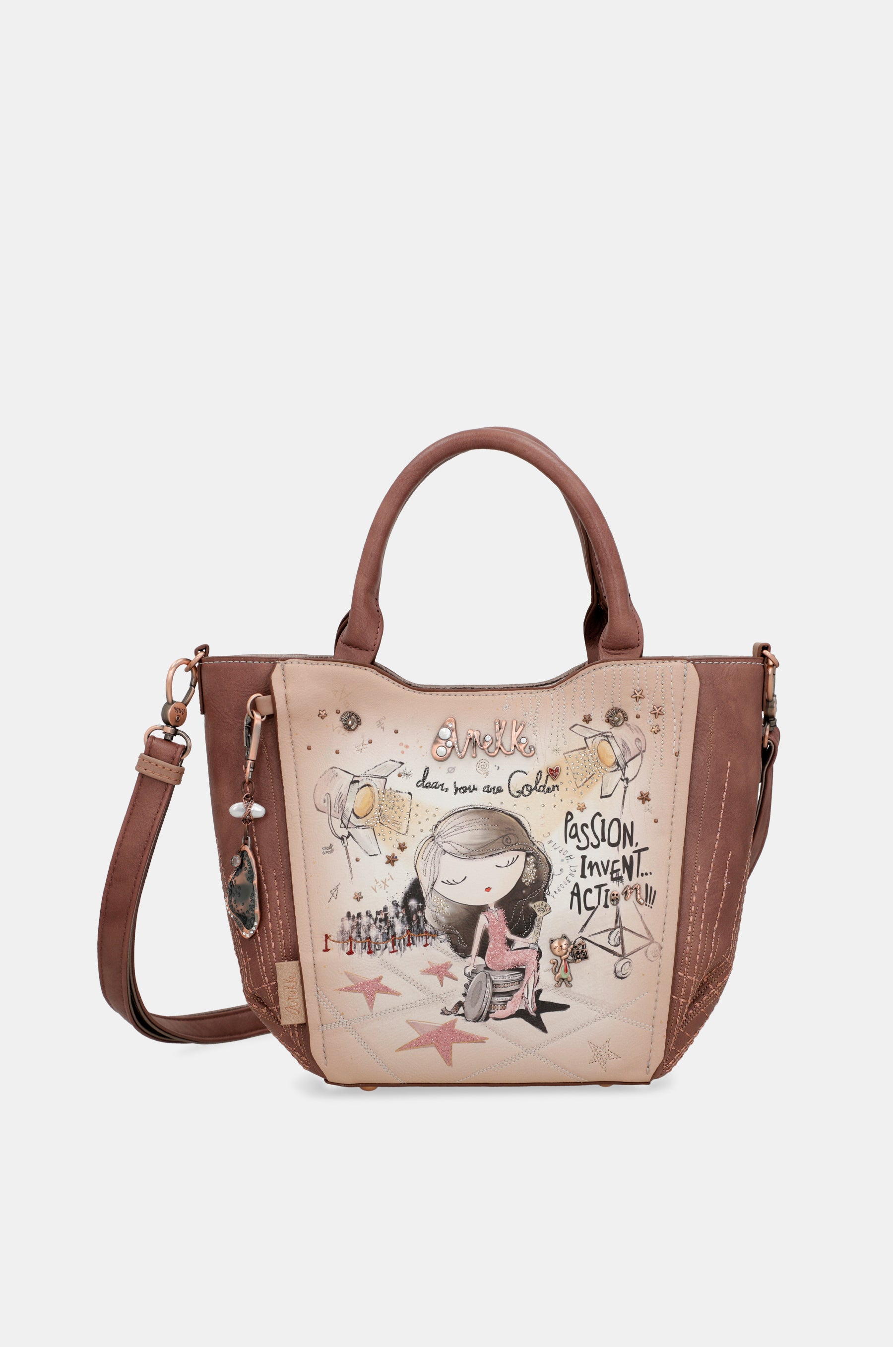 Hollywood tote with shoulder strap