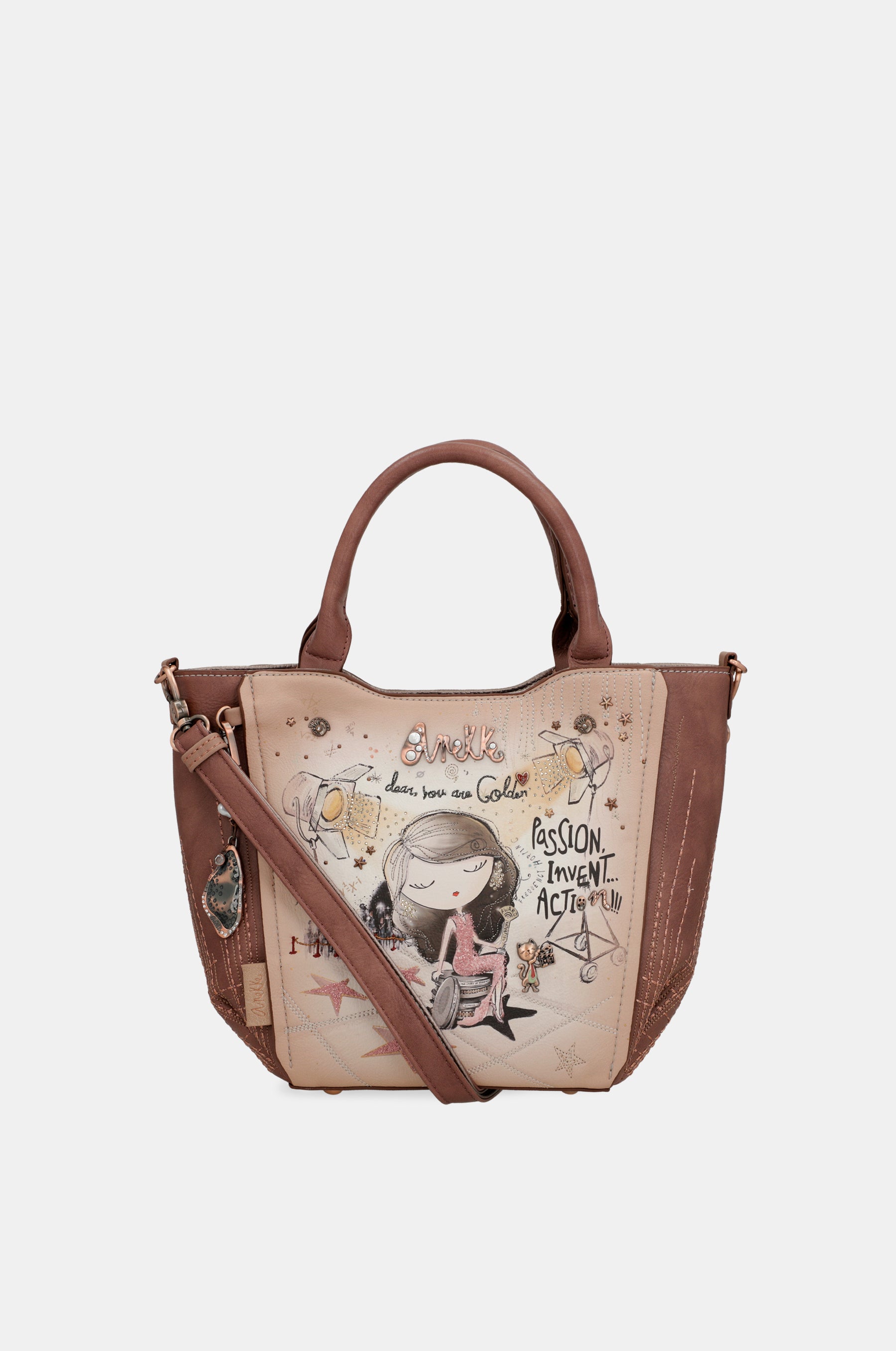 Hollywood tote with shoulder strap