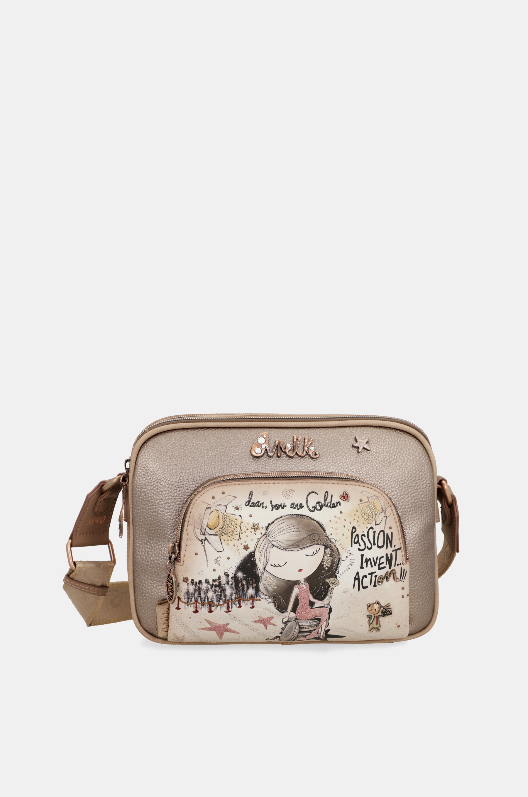 Hollywood double compartment crossbody bag