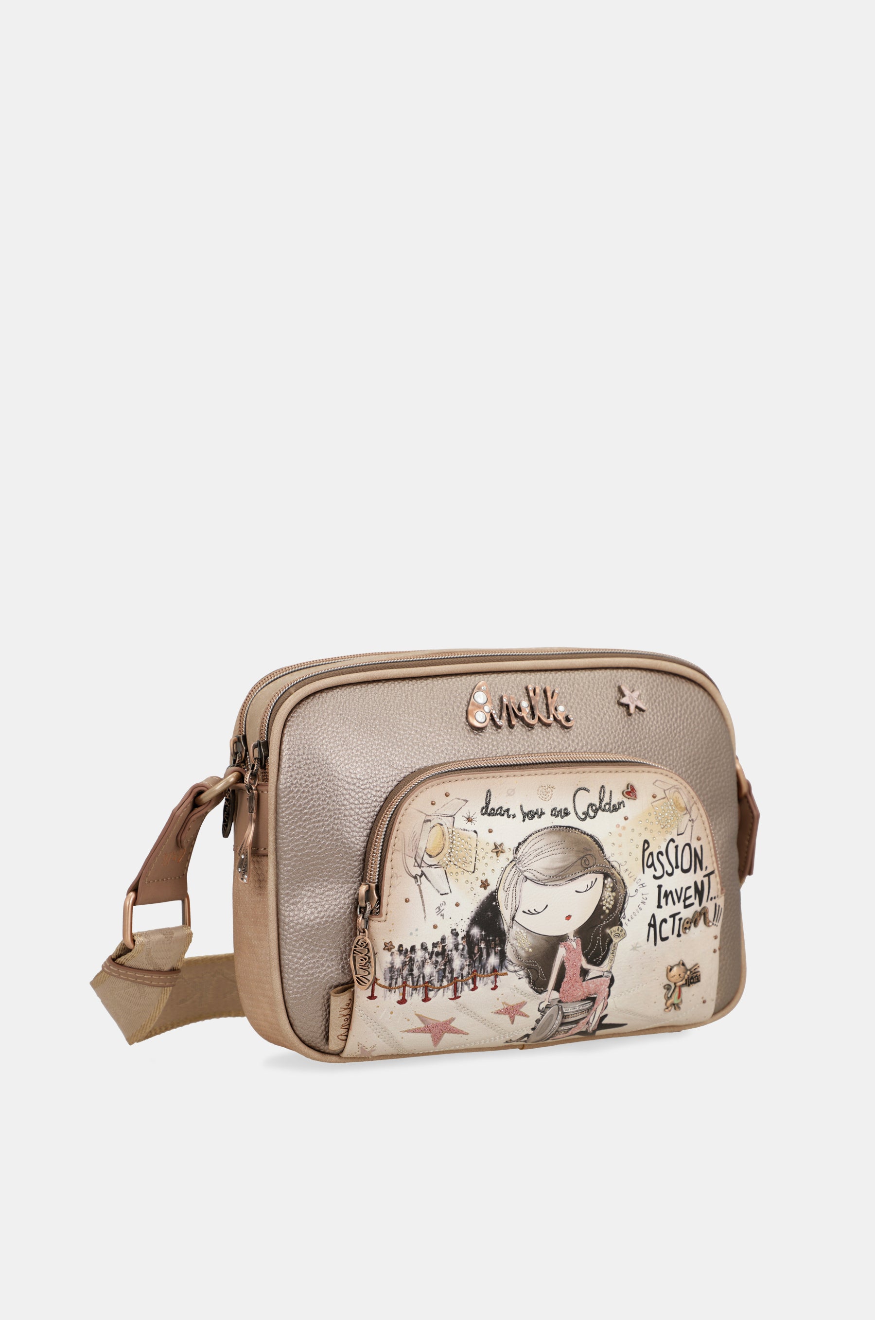 Hollywood double compartment crossbody bag