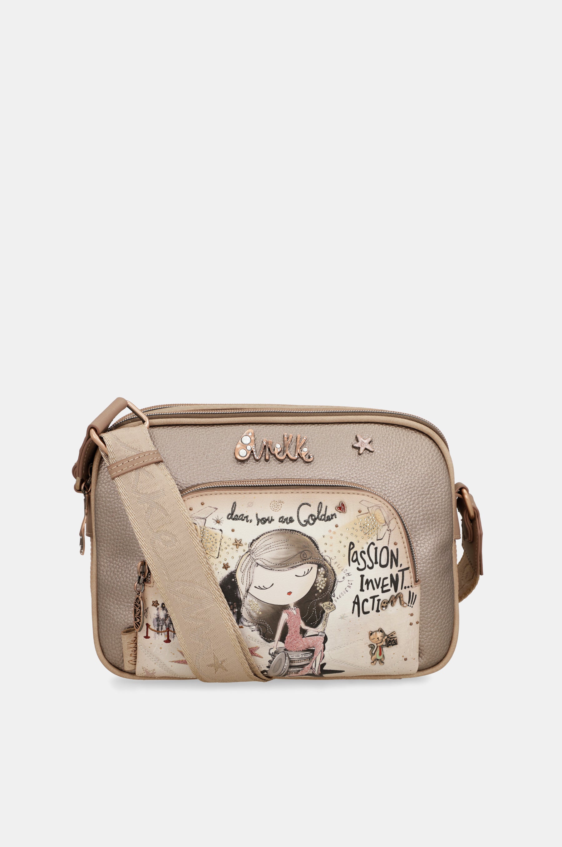 Hollywood double compartment crossbody bag