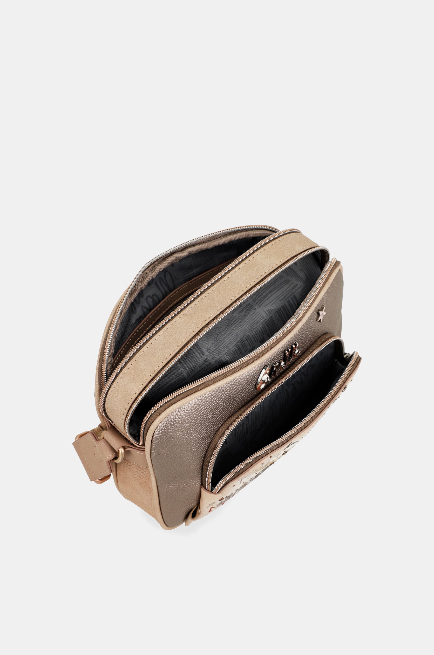 Hollywood double compartment crossbody bag