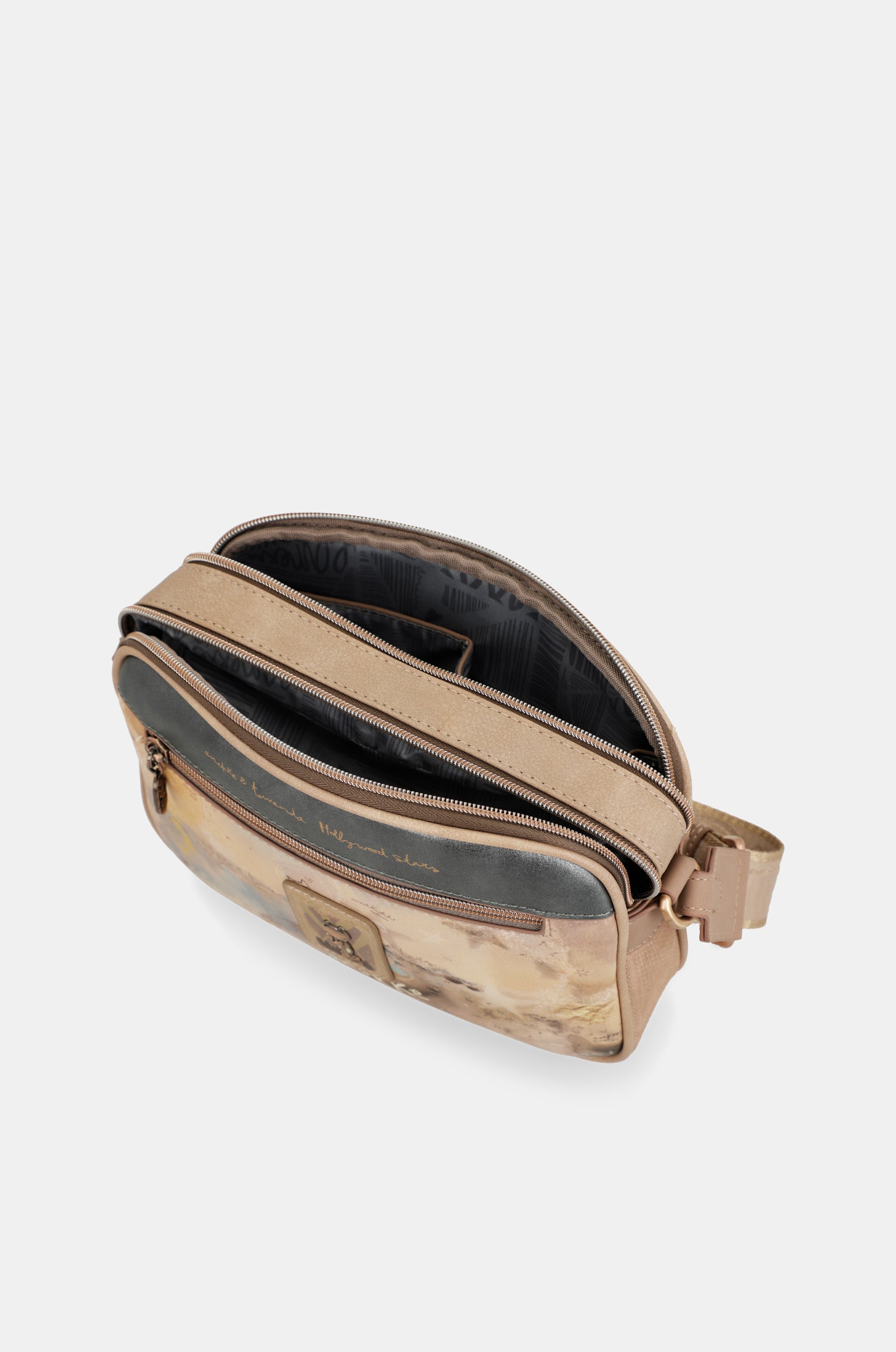 Hollywood double compartment crossbody bag