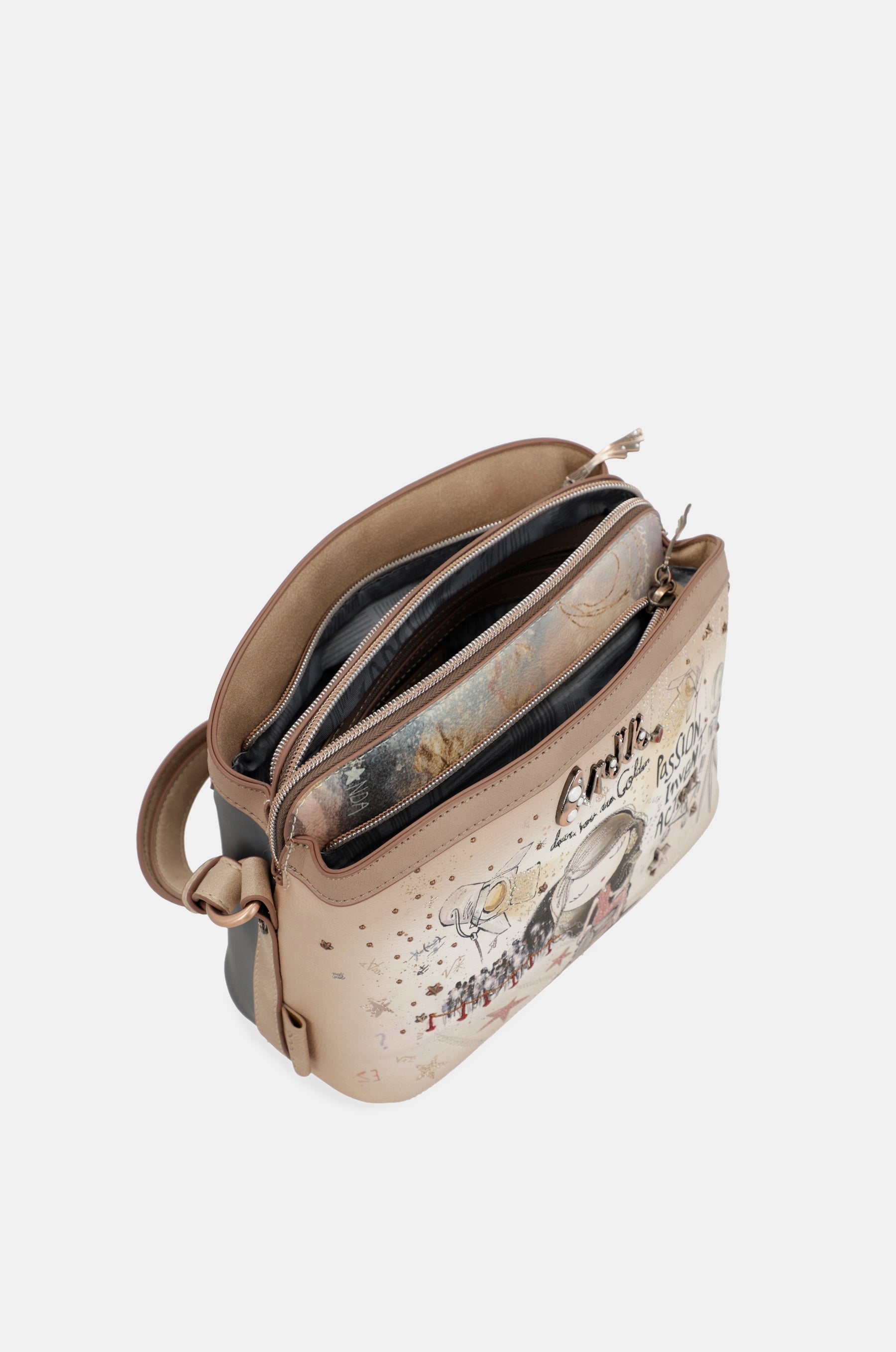 Anekke Hollywood 3-compartment crossbody bag
