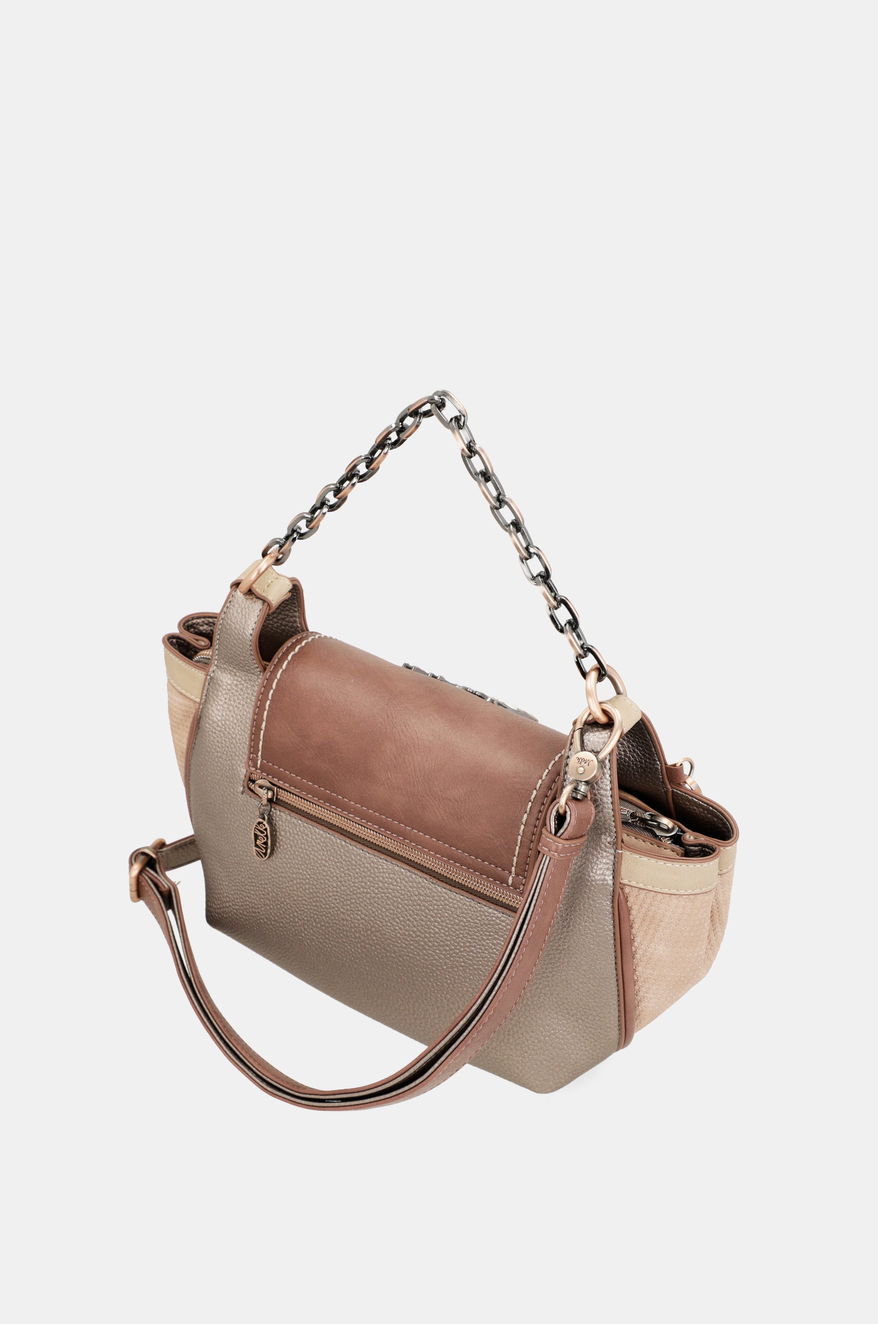 Hollywood crossbody bag with metal handle