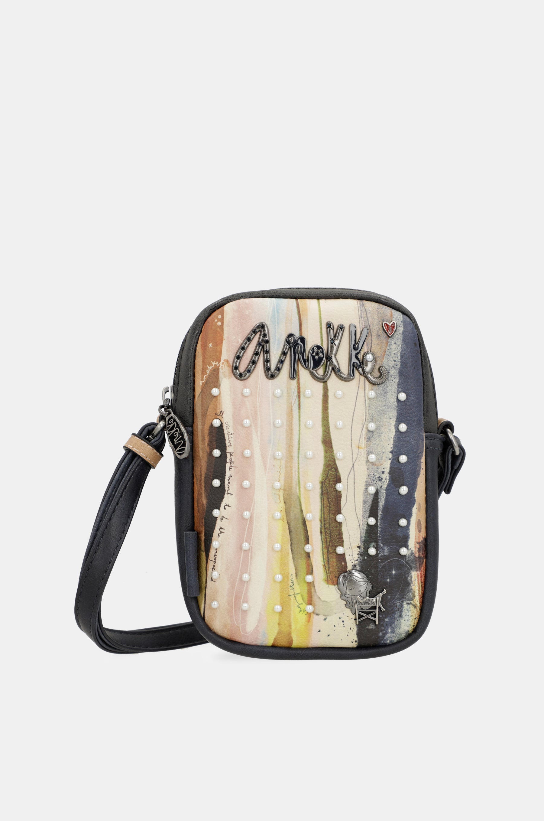 Studio navy blue mini crossbody bag