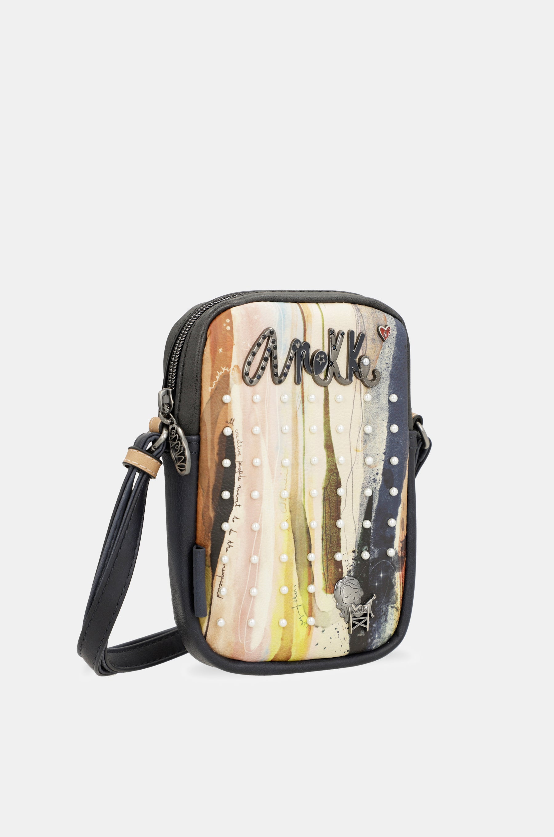 Studio navy blue mini crossbody bag
