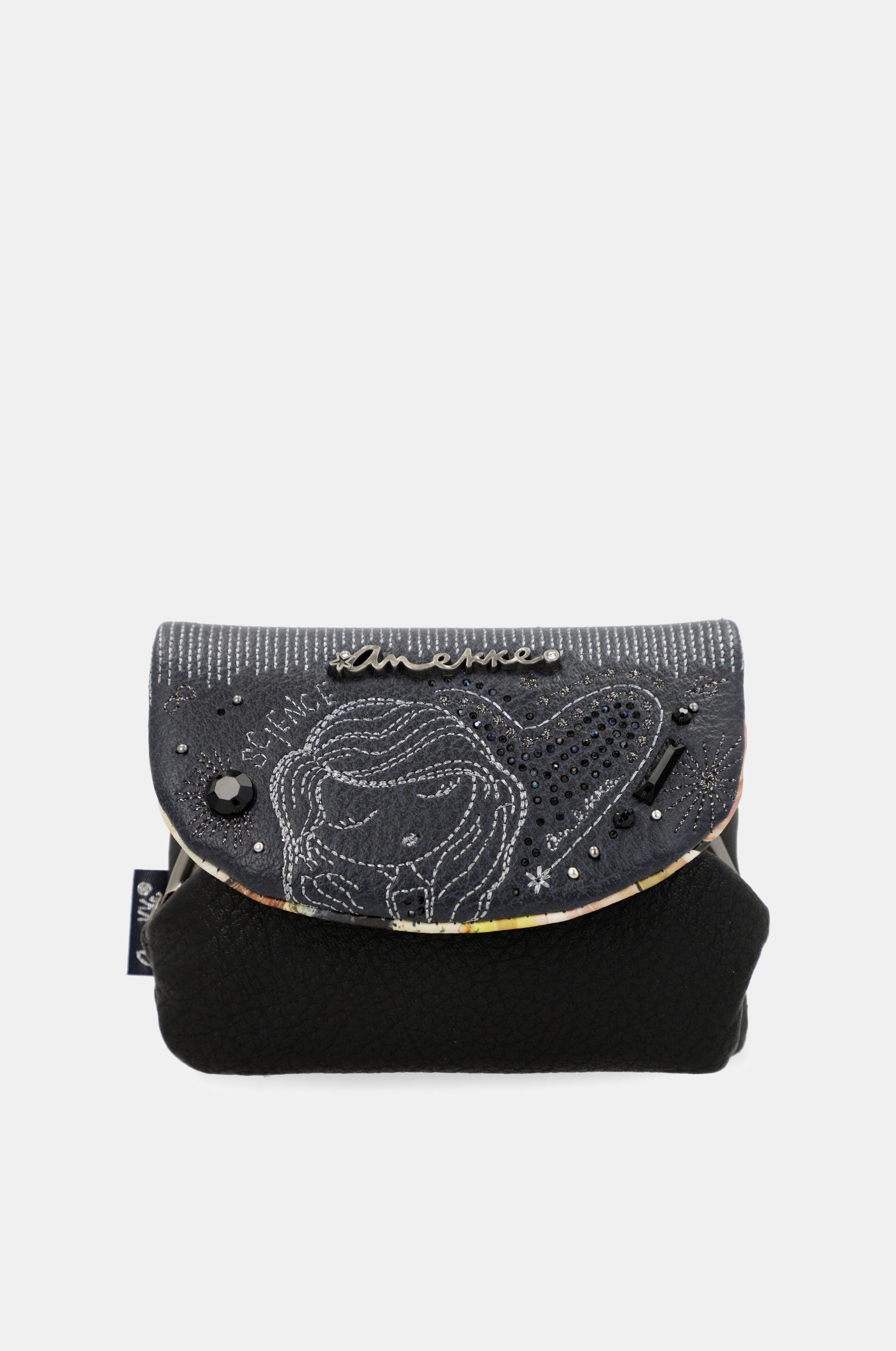 Studio navy blue coin purse with flap
